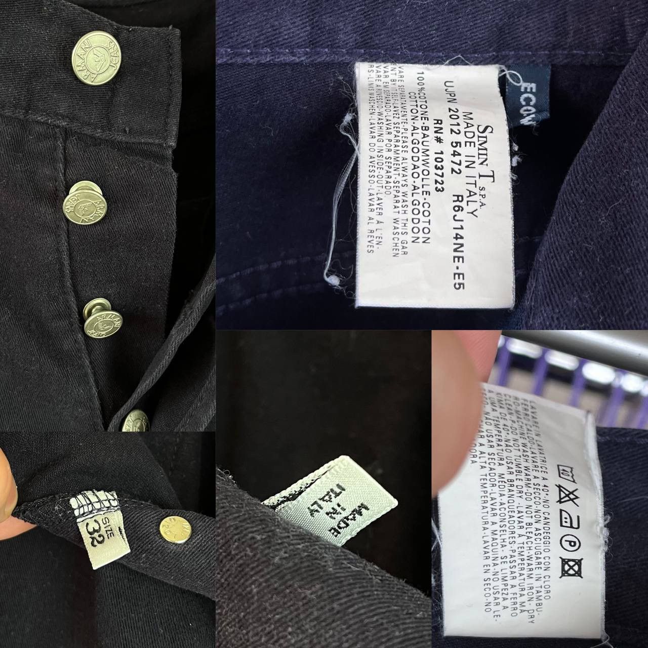 Armani × Designer × Vintage Vintage Armani Jeans Denim Navy Blue Pants Size 32 Size US 32 / EU 48 - 10 Thumbnail