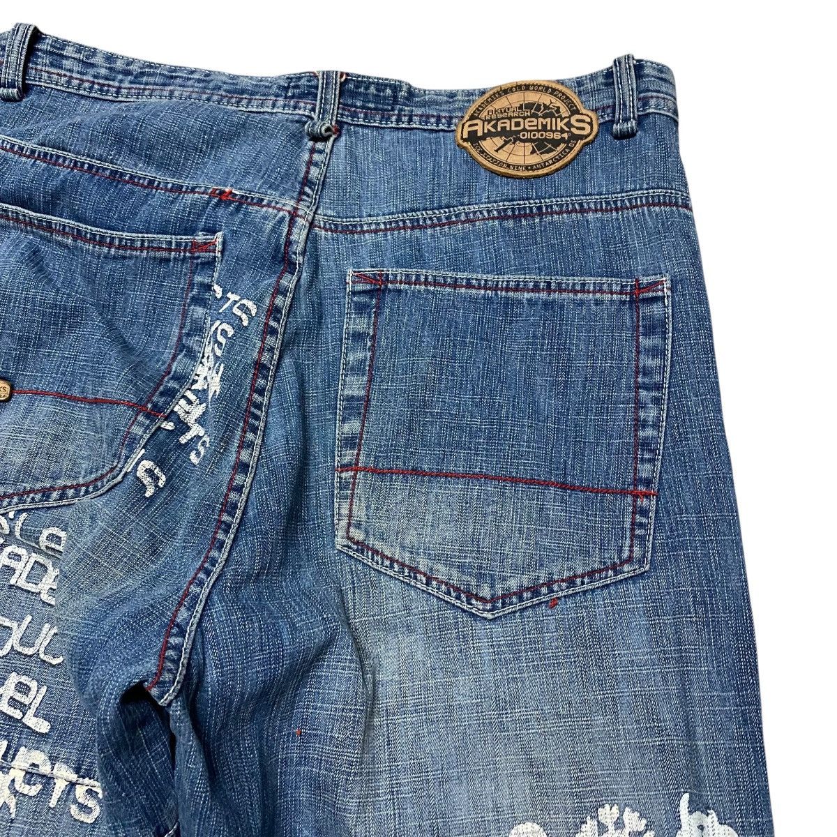 Akademiks Vintage Akademiks Denim Painter Baggy Jeans Size US 35 - 11 Thumbnail