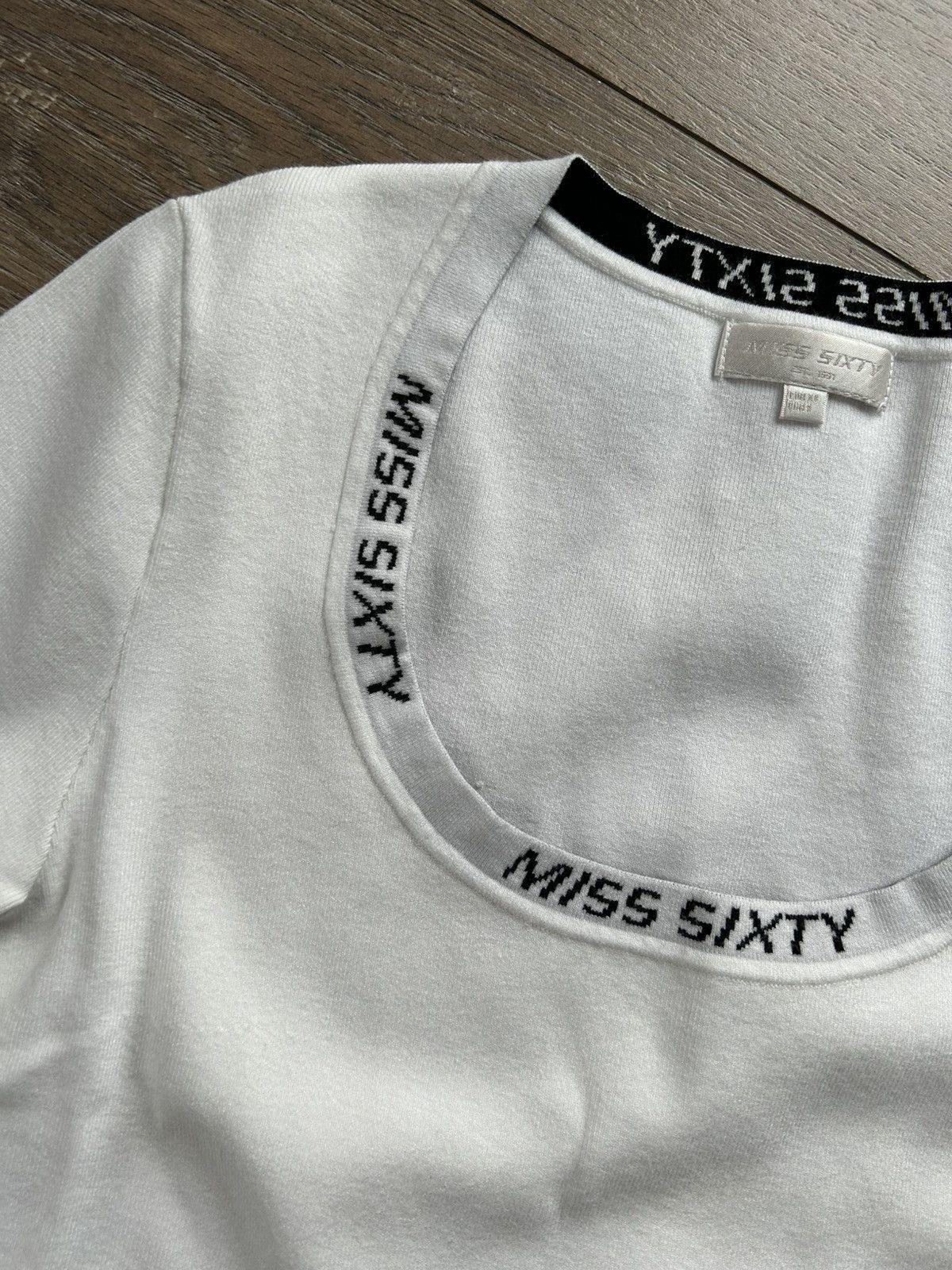 Miss Sixty Miss Sixty vintage white top S 00s core Size S / US 4 / IT 40 - 3 Thumbnail