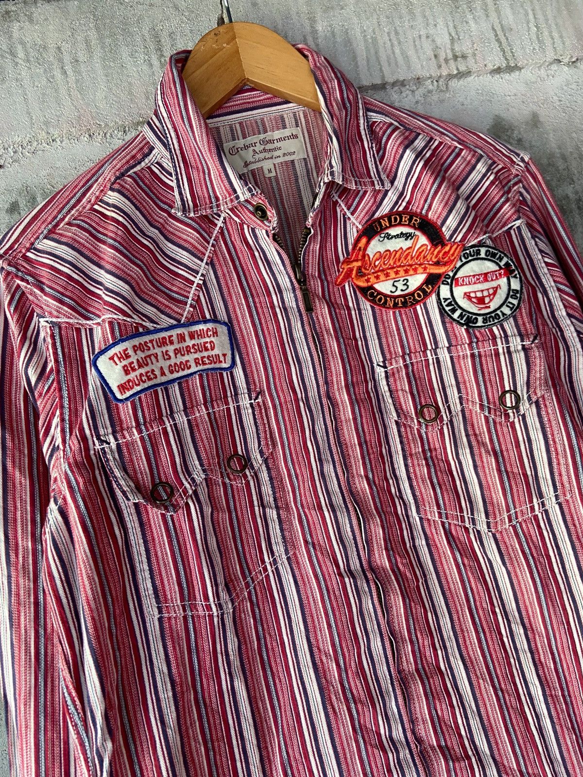 Japanese Brand THE POSTURE IN WHICH BEAUTY BUTTON DOWN SHIRT Size US M / EU 48-50 / 2 - 8 Thumbnail