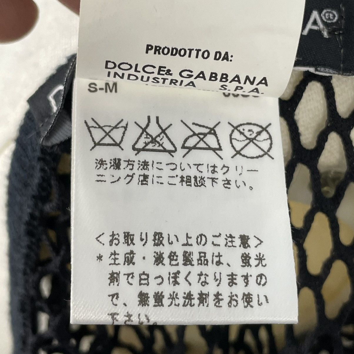 Dolce & Gabbana Dolce Gabbana Mesh Tank Top Leather Logo & Back Spellout Size S / US 4 / IT 40 - 10 Thumbnail