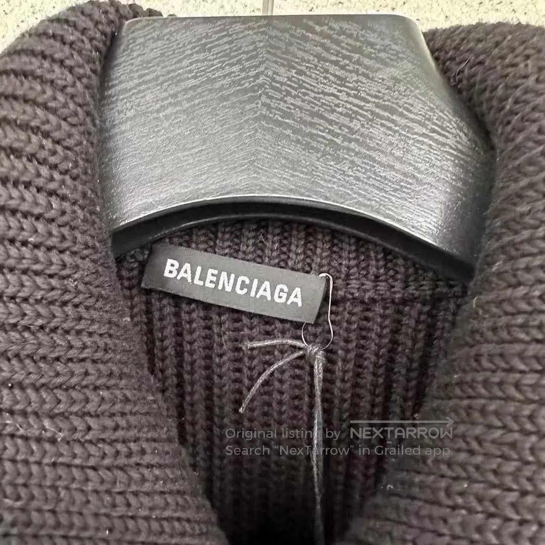 Balenciaga Balenciaga Spliced Sweater Coat. Size US M / EU 48-50 / 2 - 3 Thumbnail