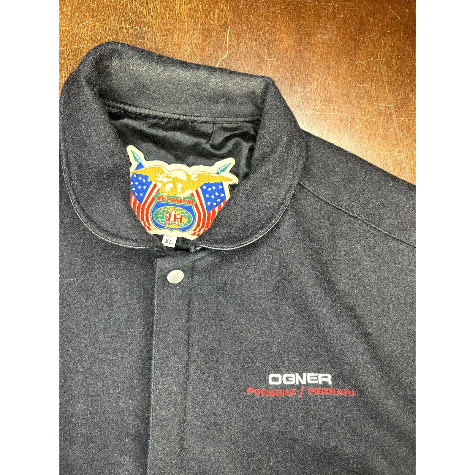 Jeff Hamilton VTG 90s OGNER Motorcars Porche/Ferrari Jeff Hamilton Jacket Size US XL / EU 56 / 4 - 13 Thumbnail