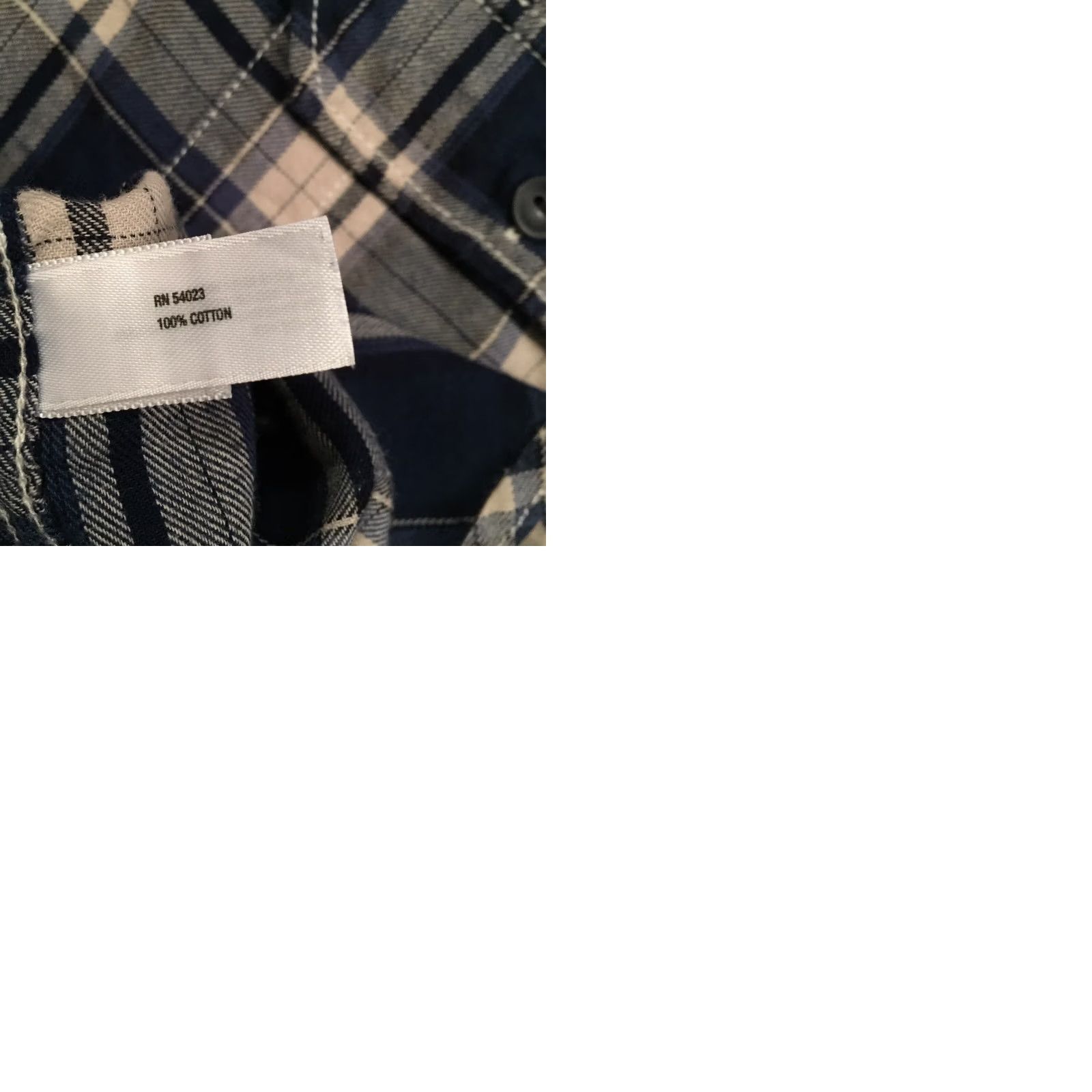 Gap Gap Shirt Mens XL Blue Plaid Long Sleeve Button Pockets Size US XL / EU 56 / 4 - 9 Thumbnail