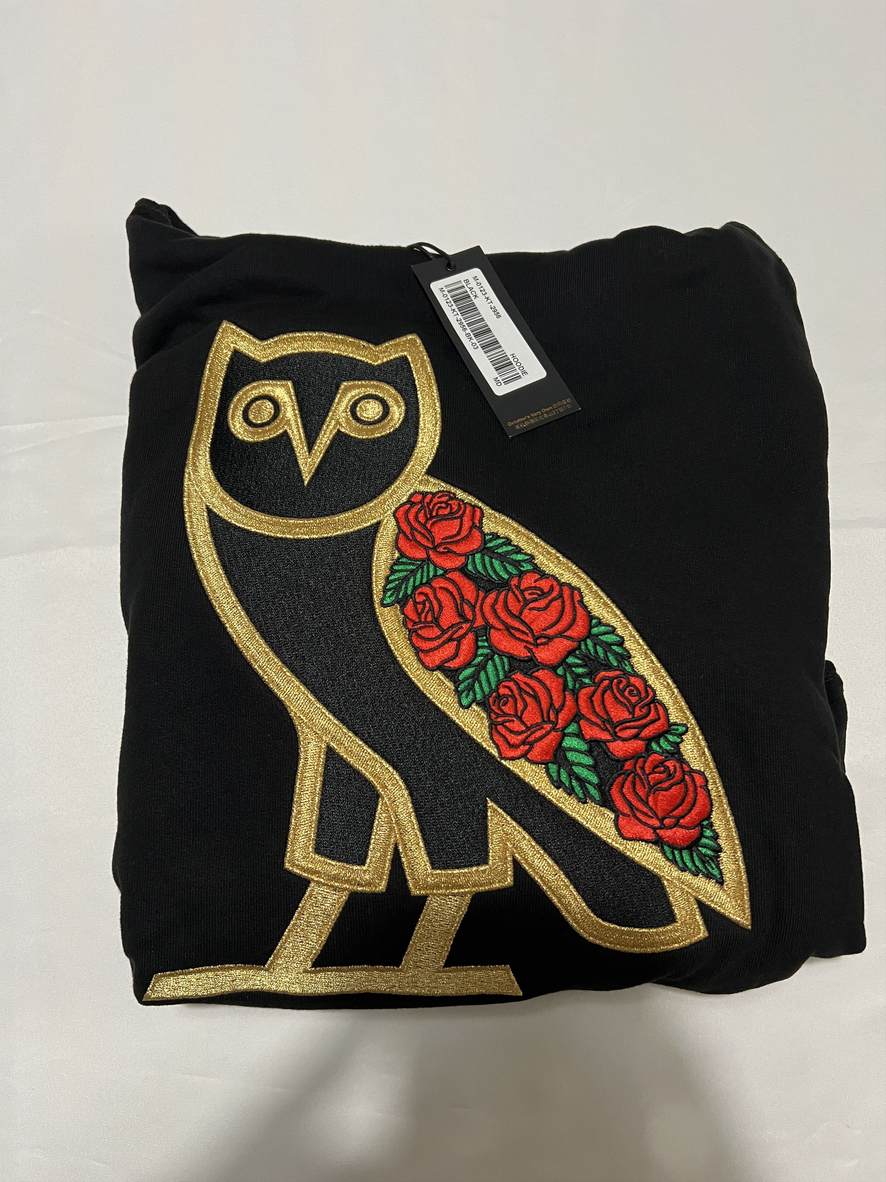 Drake OVO Rose OG Owl Valentine's Hoodie Black Size US M / EU 48-50 / 2 - 2 Thumbnail