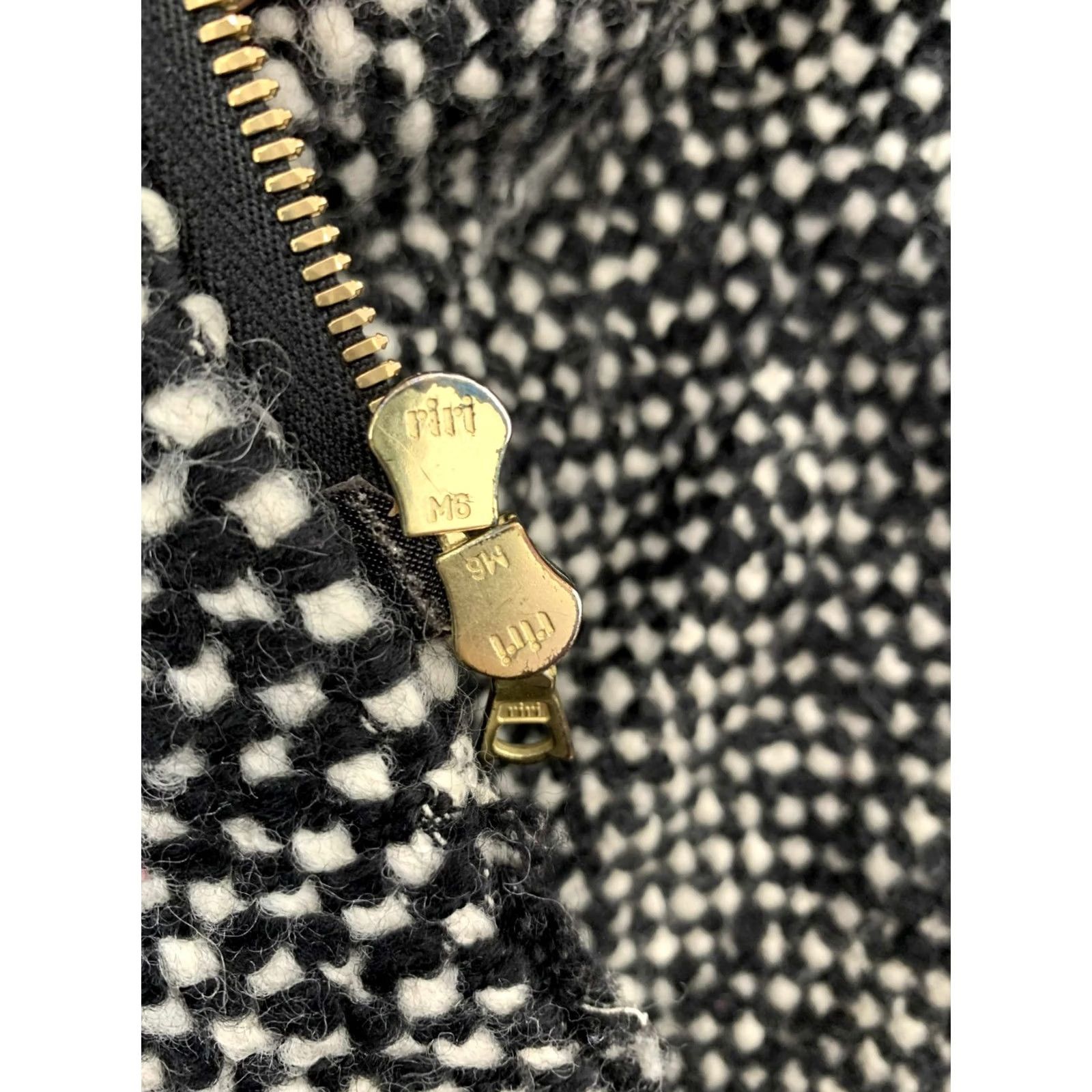 Marni Marni Coat Wool Short Sleeve M White Black Faux Fur Collar Women Milanesque Streetwear Wool Coat Size 32" / US 10 / IT 46 - 7 Thumbnail
