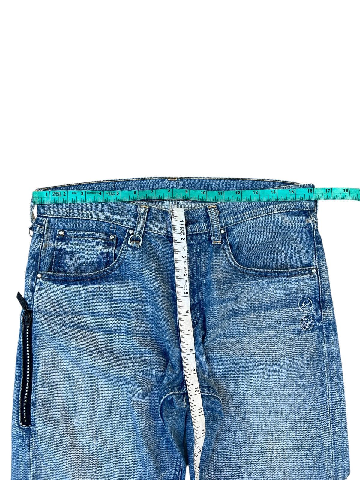 Fragment Design × Levi's × Swarovski 2001 Levi’s Fenom Fragment Design Swarovski Selvedge Jeans Size US 30 / EU 46 - 8 Thumbnail