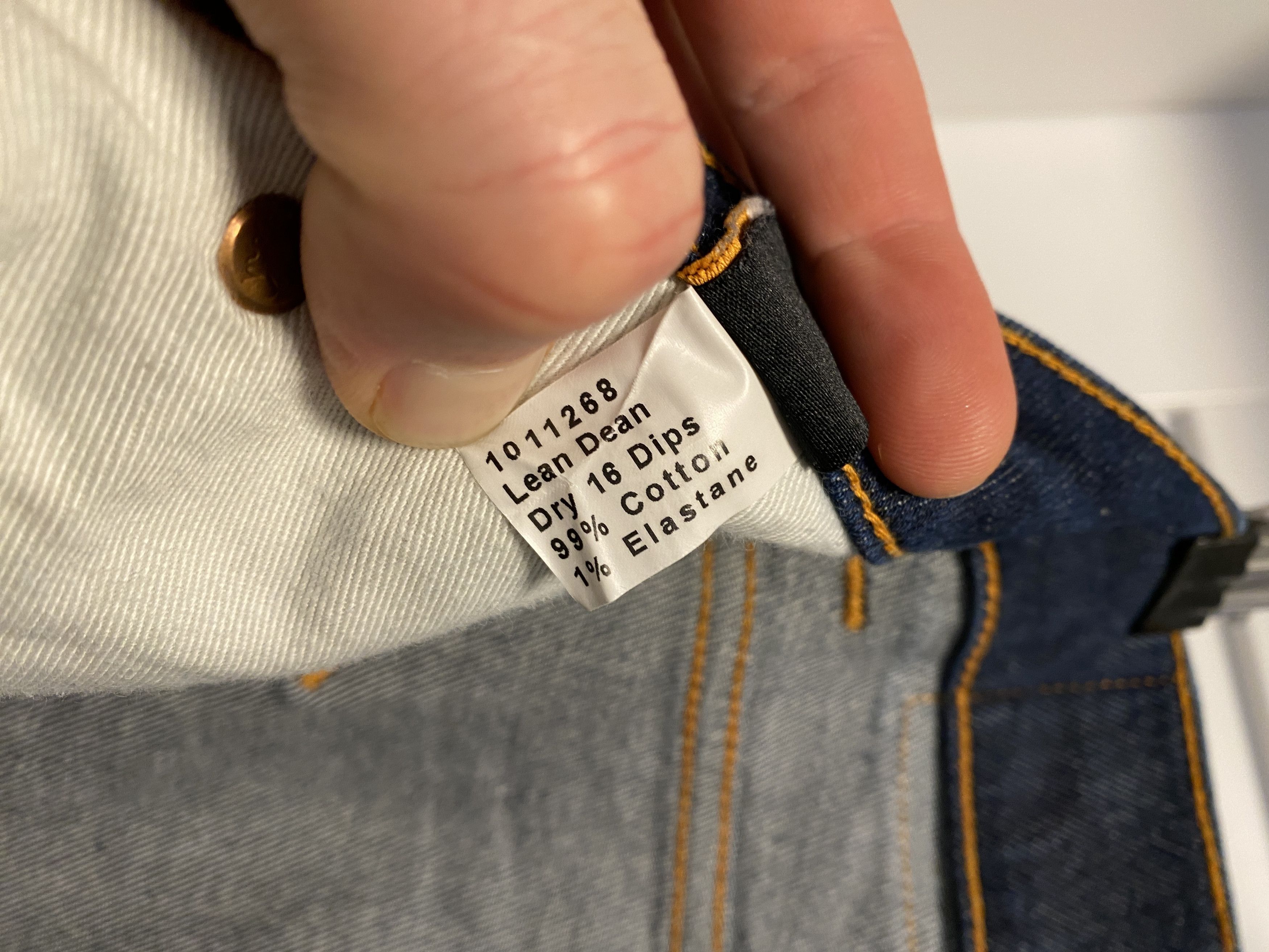 Denime × Nudie Jeans Nudie Jeans Lean Dean Dry 16 Dips denim jeans size W 32 L 30 Size US 32 / EU 48 - 8 Thumbnail