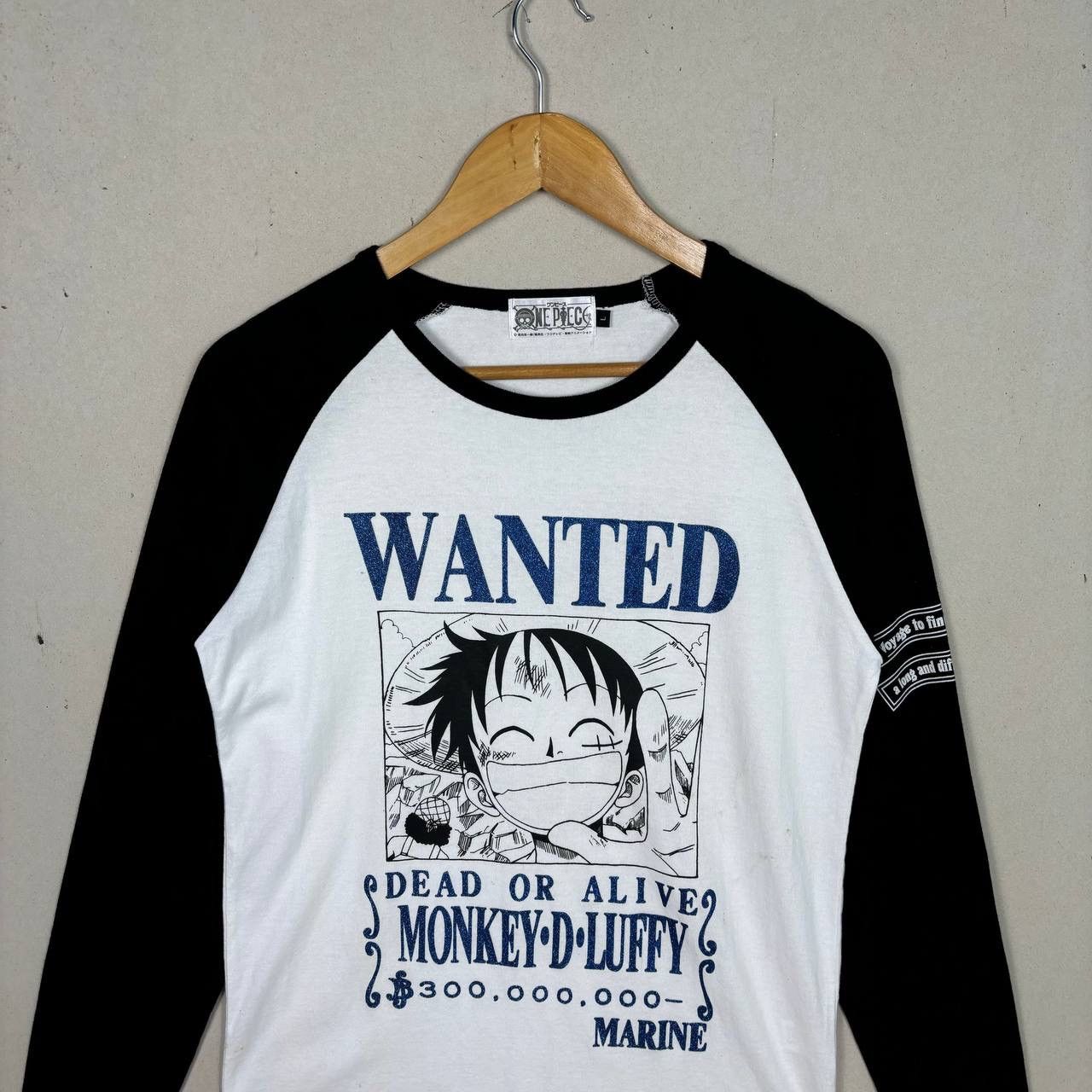 One Piece Vintage One Piece Luffy Wanted Poster Raglan Shirt Size L Size US M / EU 48-50 / 2 - 3 Thumbnail