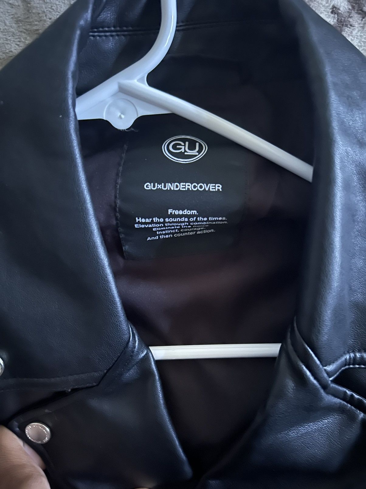 Undercover GU UNDERCOVER + X Faux leather jacket Jun Takahashi Size US S / EU 44-46 / 1 - 3 Thumbnail