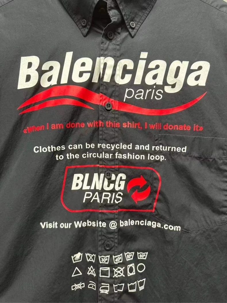 Balenciaga Balenciaga Waves Environmental Shirt Size US XS / EU 42 / 0 - 4 Thumbnail