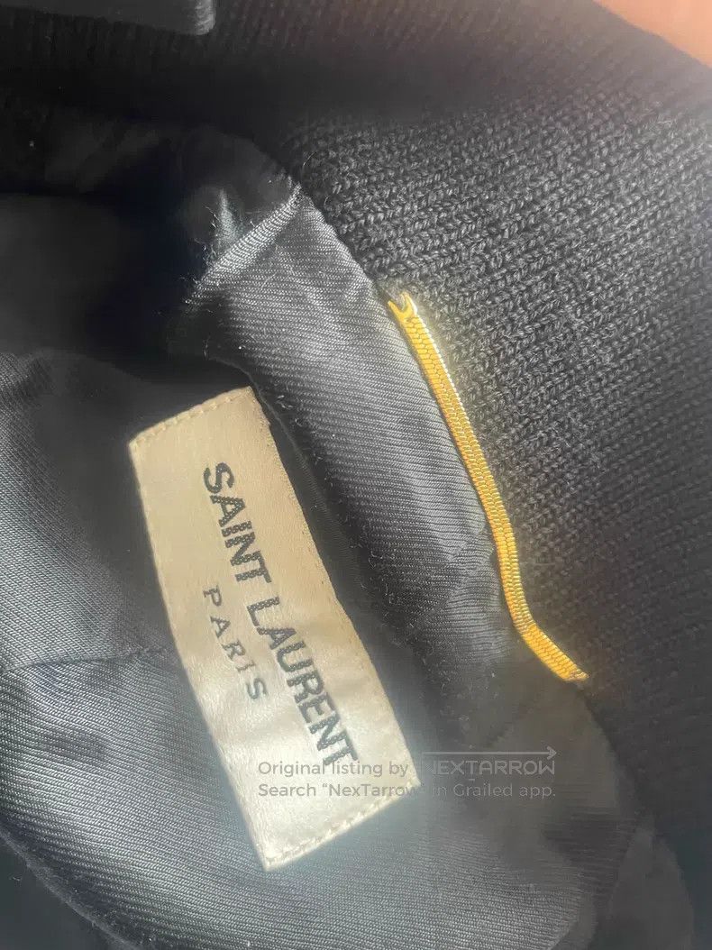 Saint Laurent Paris Saint Laurent Paris Black and White Baseball Jacket i Size XS / US 0-2 / IT 36-38 - 3 Thumbnail