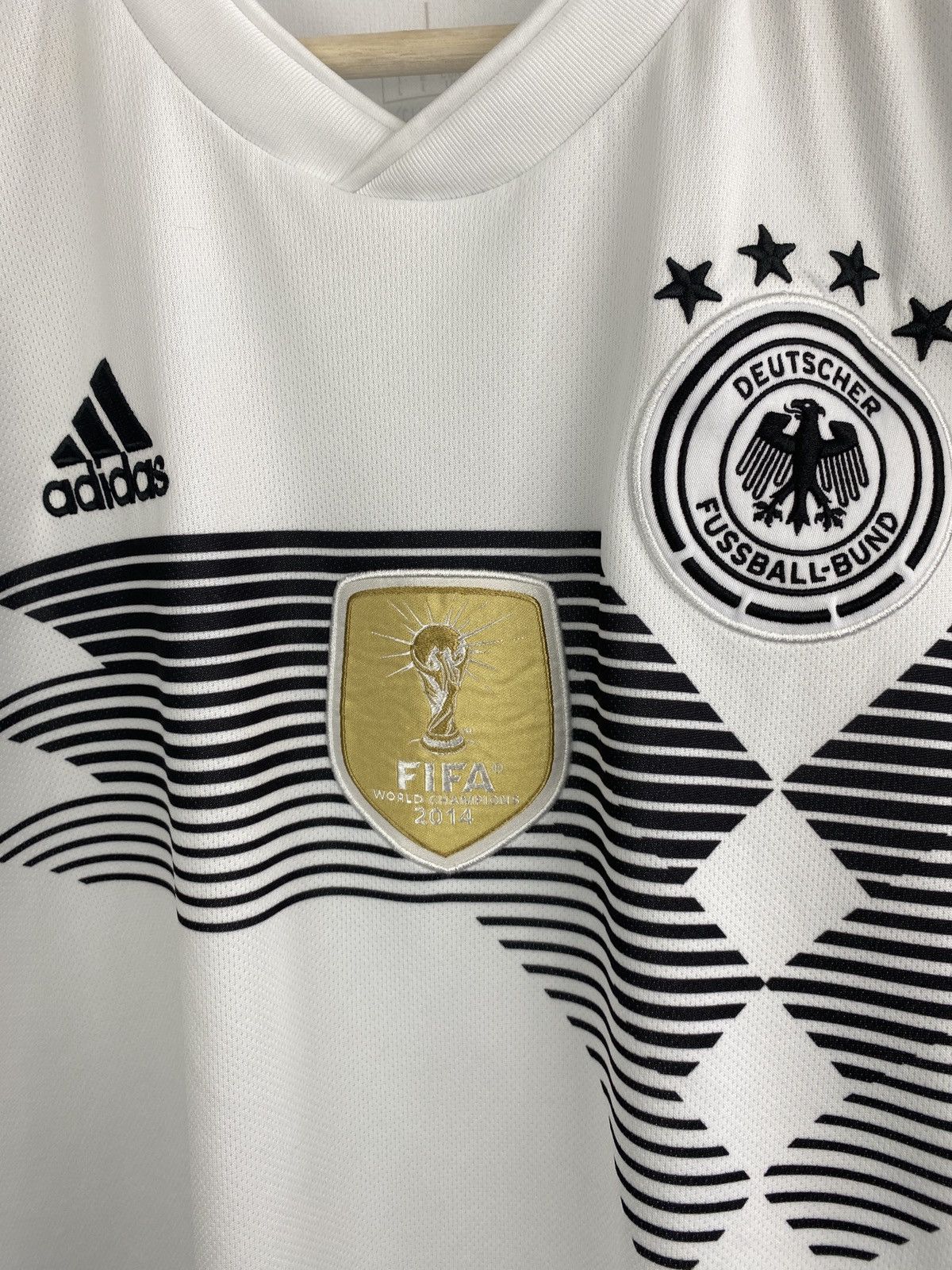 Adidas 🇩🇪 Adidas Germany 2014 WORLD CHAMPIONS jersey soccer t-shirt Size US L / EU 52-54 / 3 - 6 Thumbnail