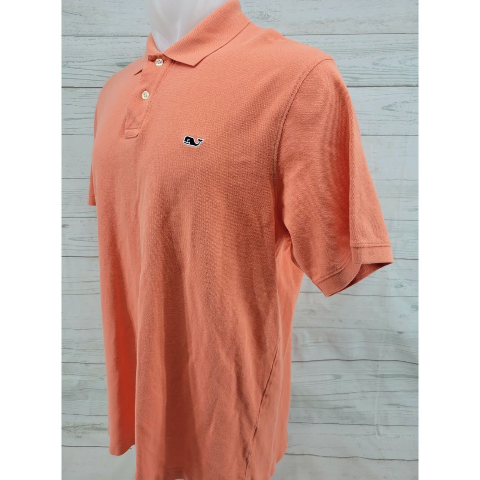 Vineyard Vines Vineyard Vines Mens Orange Cotton Polo SHORT SLEEVE Whale LARGE Polo Size US L / EU 52-54 / 3 - 2 Thumbnail
