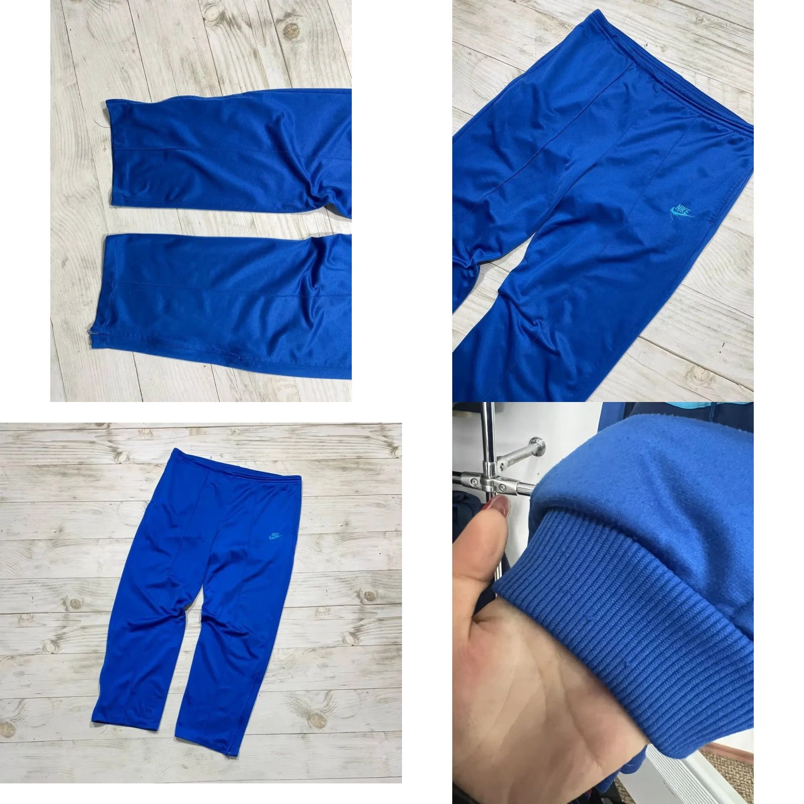 Nike VINTAGE Nike Tracksuit Jacket And Pants Men Size L blue Size 42R - 11 Thumbnail