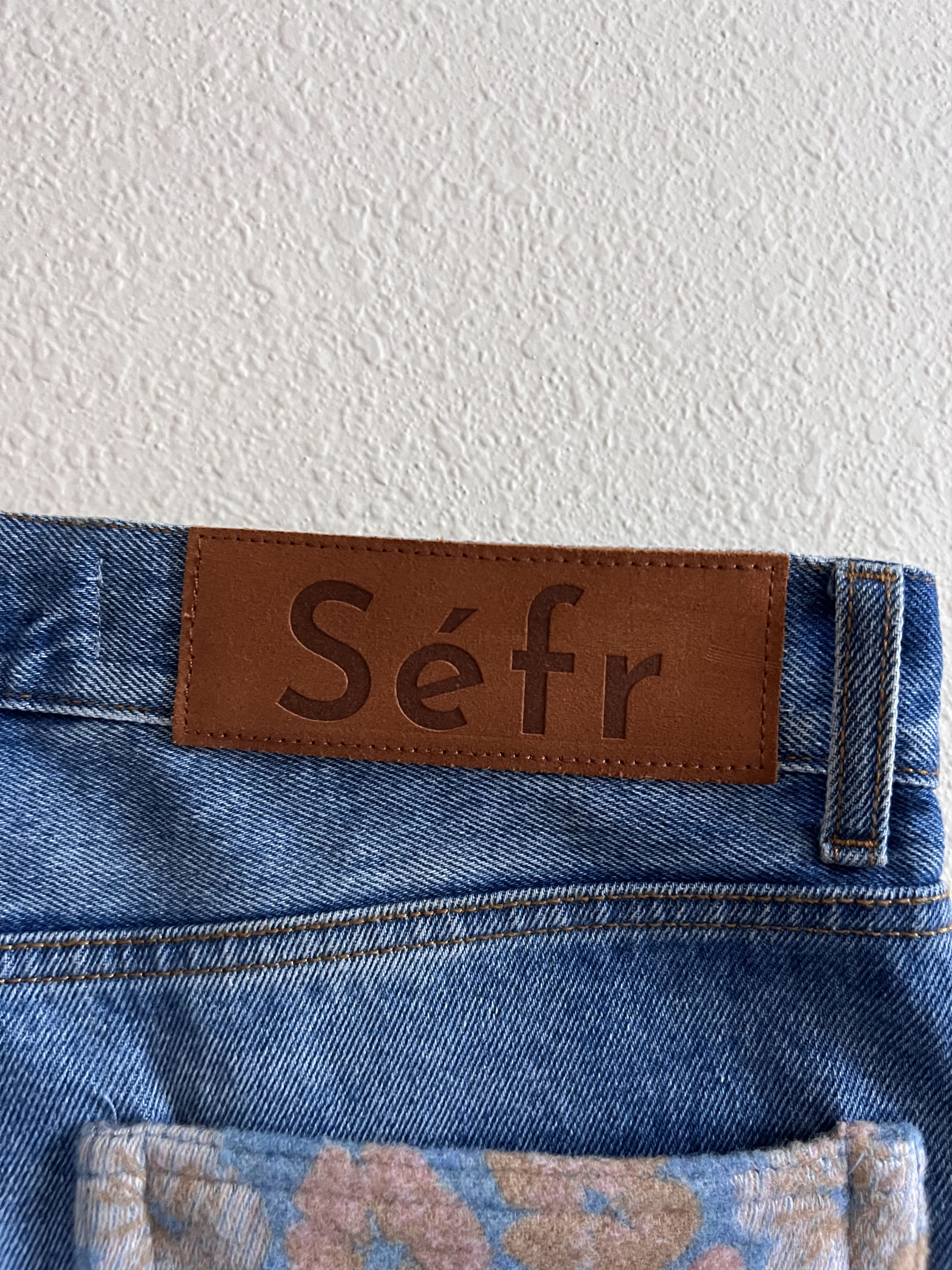 Sefr Sefr Straight Cut Flower Denim Jeans Size US 32 / EU 48 - 7 Thumbnail