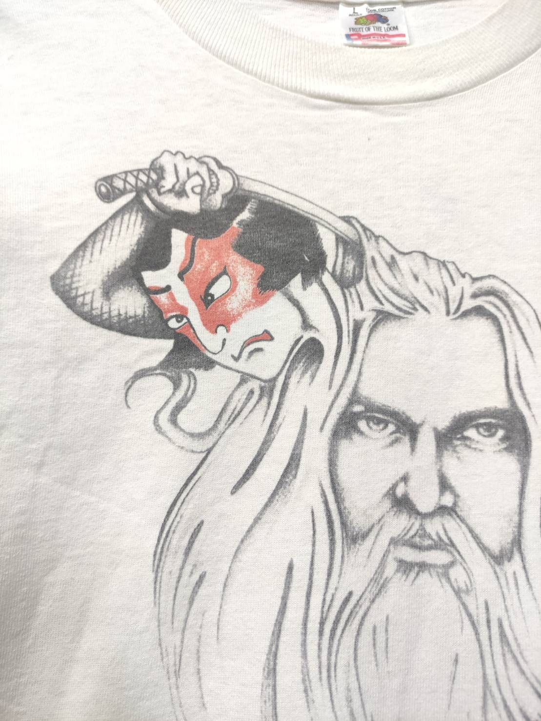 Band Tees Vtg 90's Leon Russell " Kabuki " Japan Tour T-Shirt Size US L / EU 52-54 / 3 - 4 Thumbnail