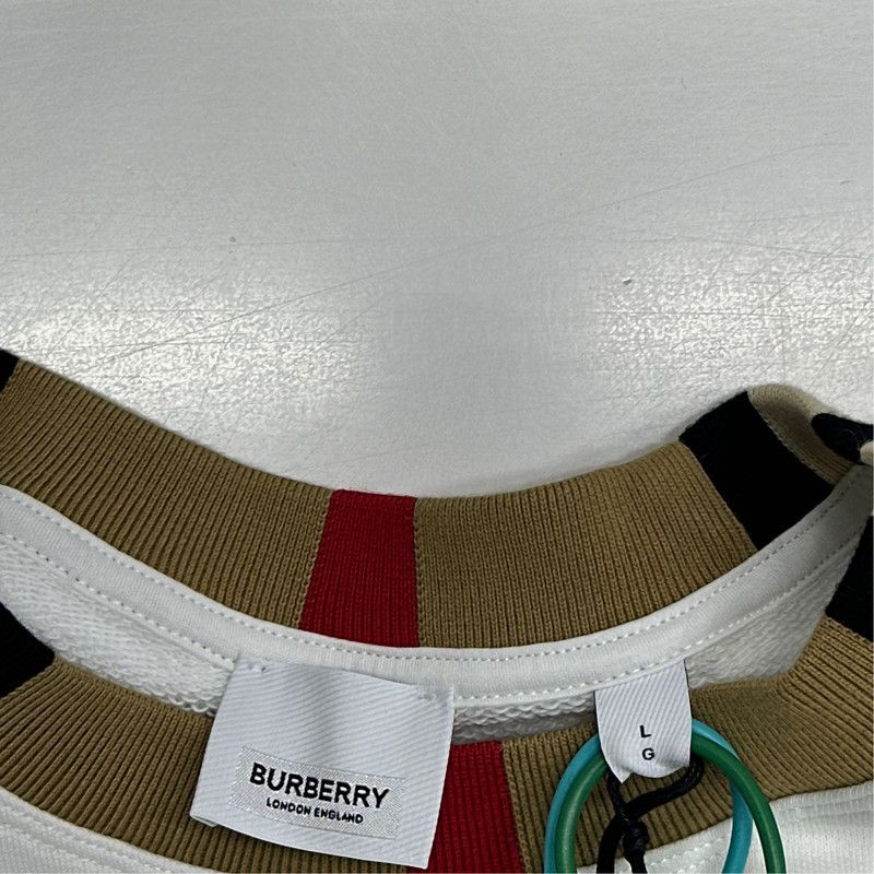 Burberry Burberry Logo Print Long Sleeve Sweatshirt 0079 Size US L / EU 52-54 / 3 - 1 Thumbnail