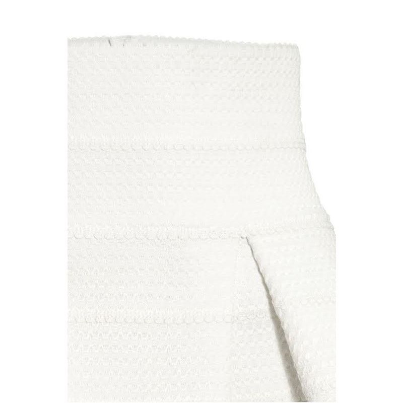 H&M H&M Textured Skirt | Small | NWT White A-Line High Waisted Size 27" / US 4 / IT 40 - 3 Thumbnail