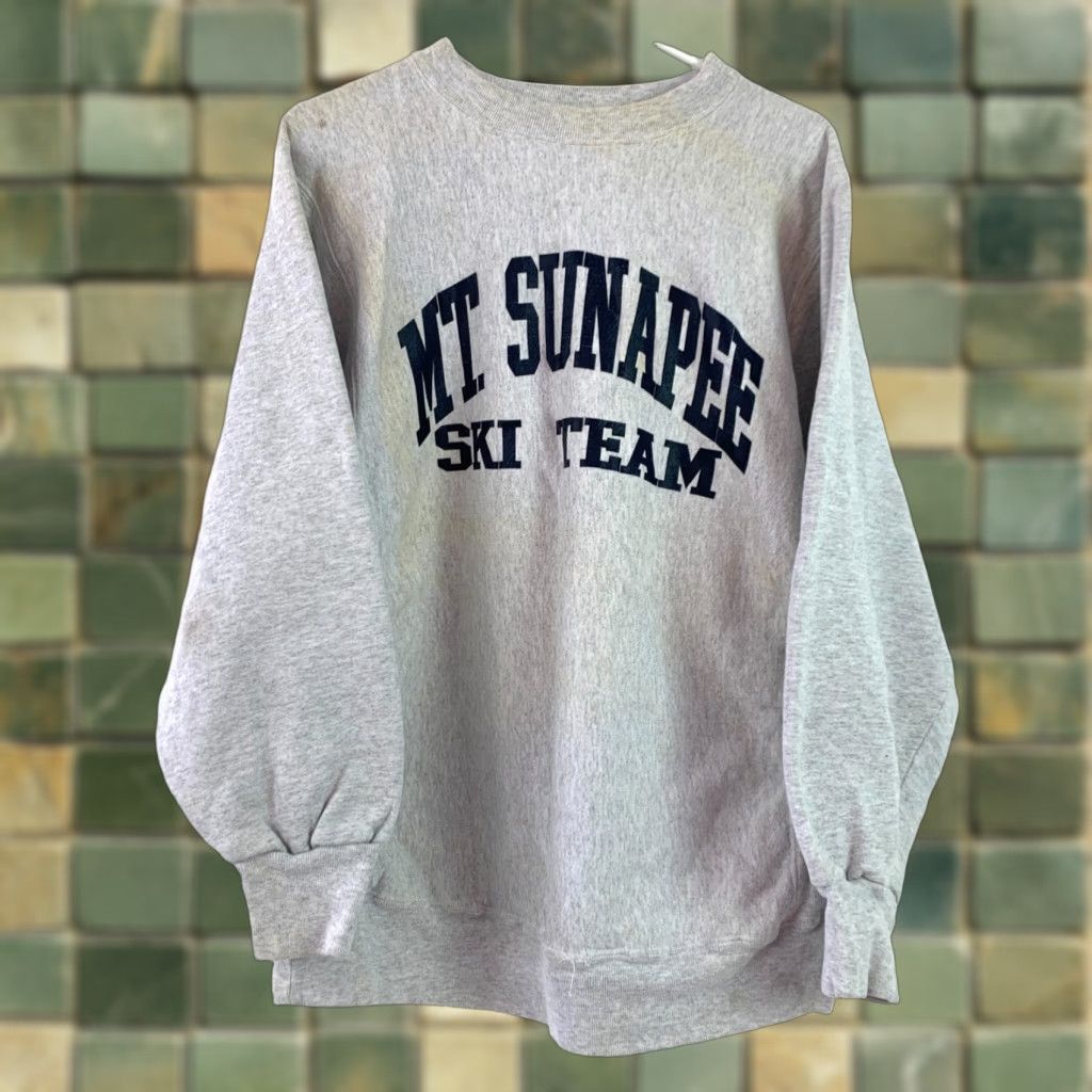 Vintage VINTAGE Kellsport Mt Sunapee Ski Team Sweatshirt Shirt Mens L Gray Reversible Skiing 90s Event Winter Size US L / EU 52-54 / 3 - 1 Thumbnail