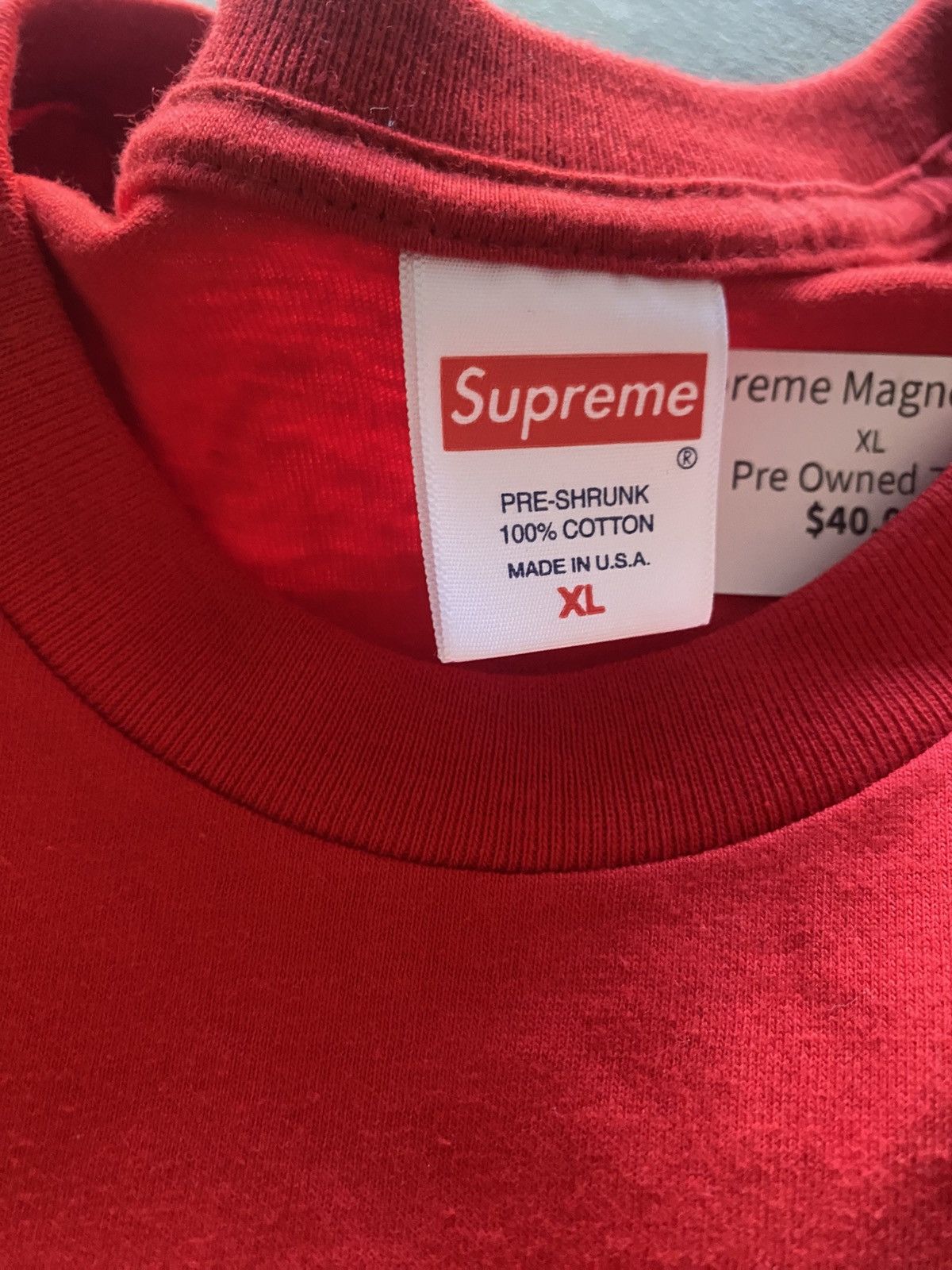 Supreme Supreme Magnet Tee Size US XL / EU 56 / 4 - 2 Thumbnail