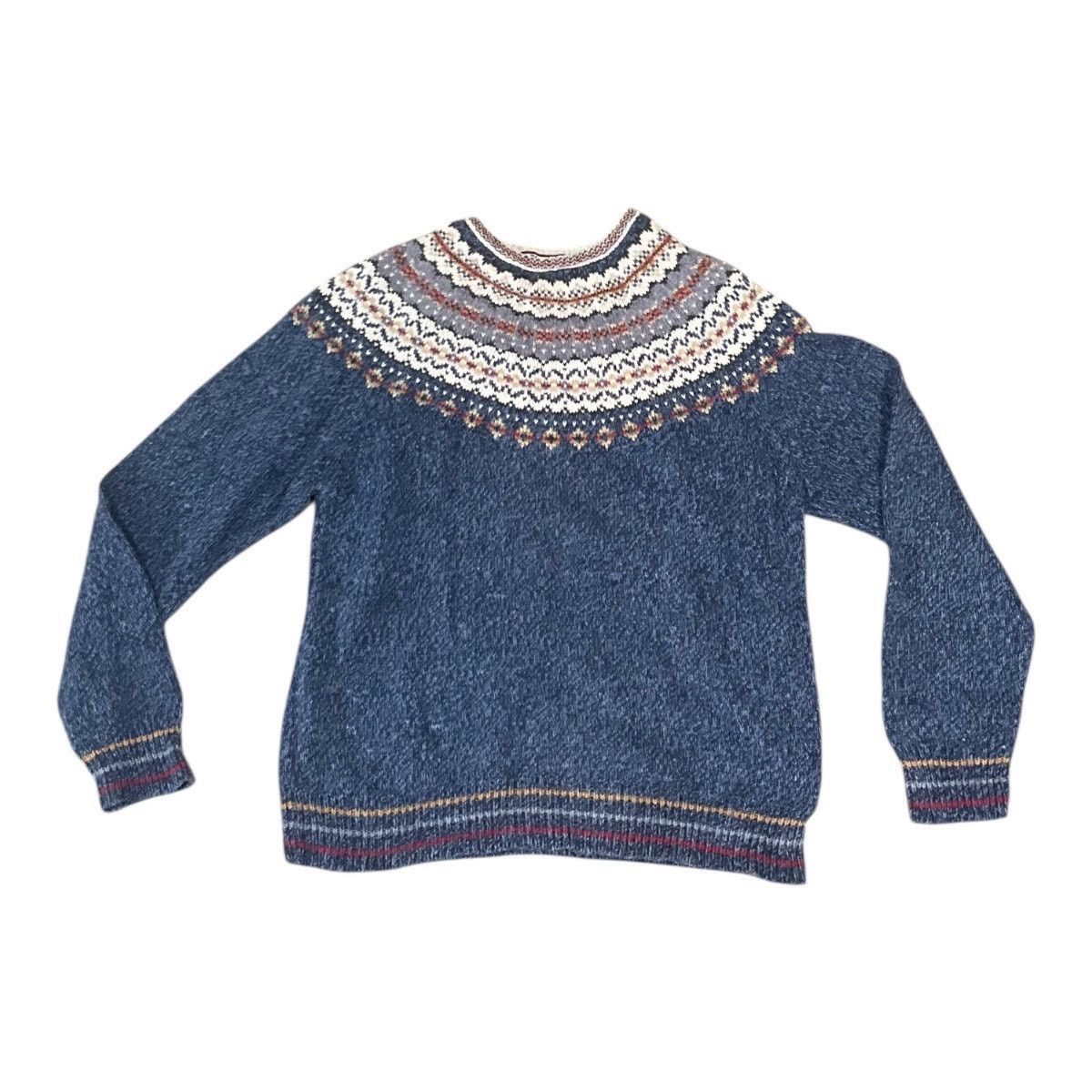 Other Vintage Tiara International Sweater Blue Ramie Cotton Medium Size M / US 6-8 / IT 42-44 - 1 Thumbnail