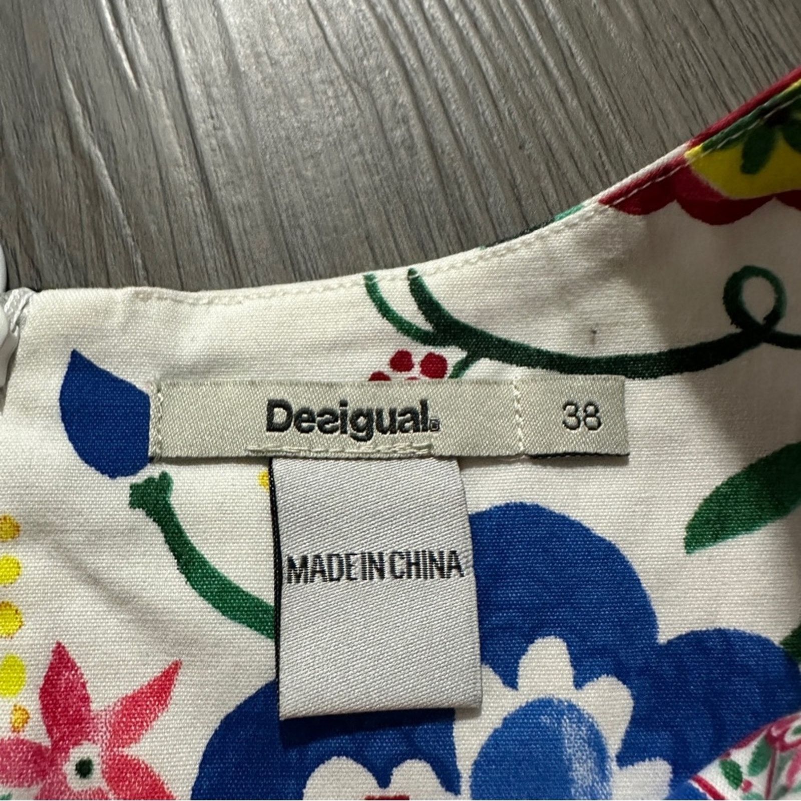 Desigual Desigual Angelina Multicolor Paisley Floral Print Dress Size M / US 6-8 / IT 42-44 - 7 Thumbnail