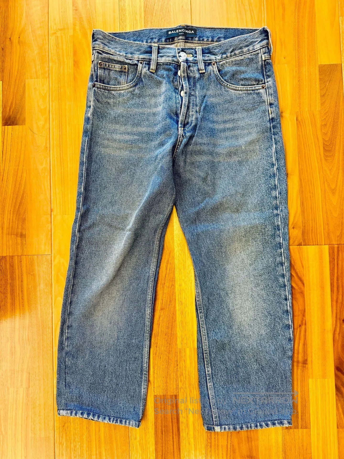 Balenciaga Blue Denim Jeans - Size 30. Size US 30 / EU 46 - 1 Thumbnail