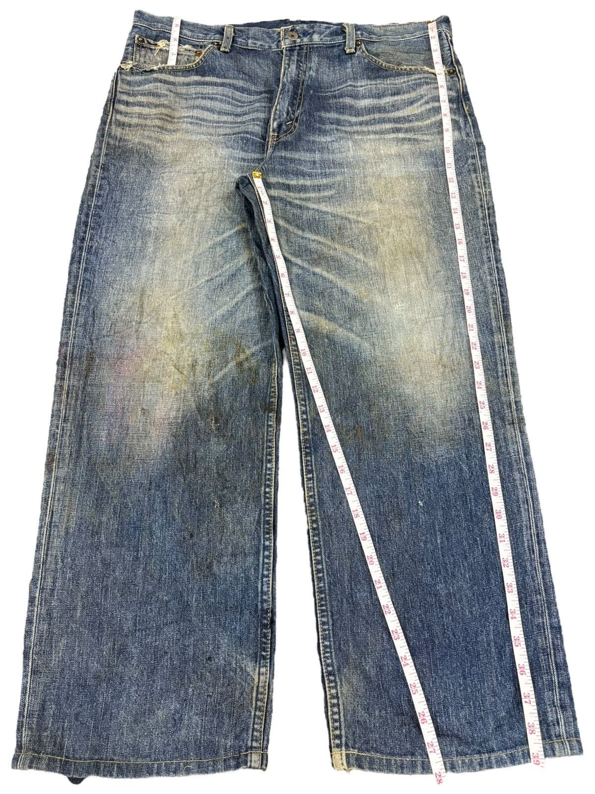 Levi's Vintage 90s Levis 502 Mud Wash Distressed Baggy Jeans Size US 38 / EU 54 - 11 Thumbnail