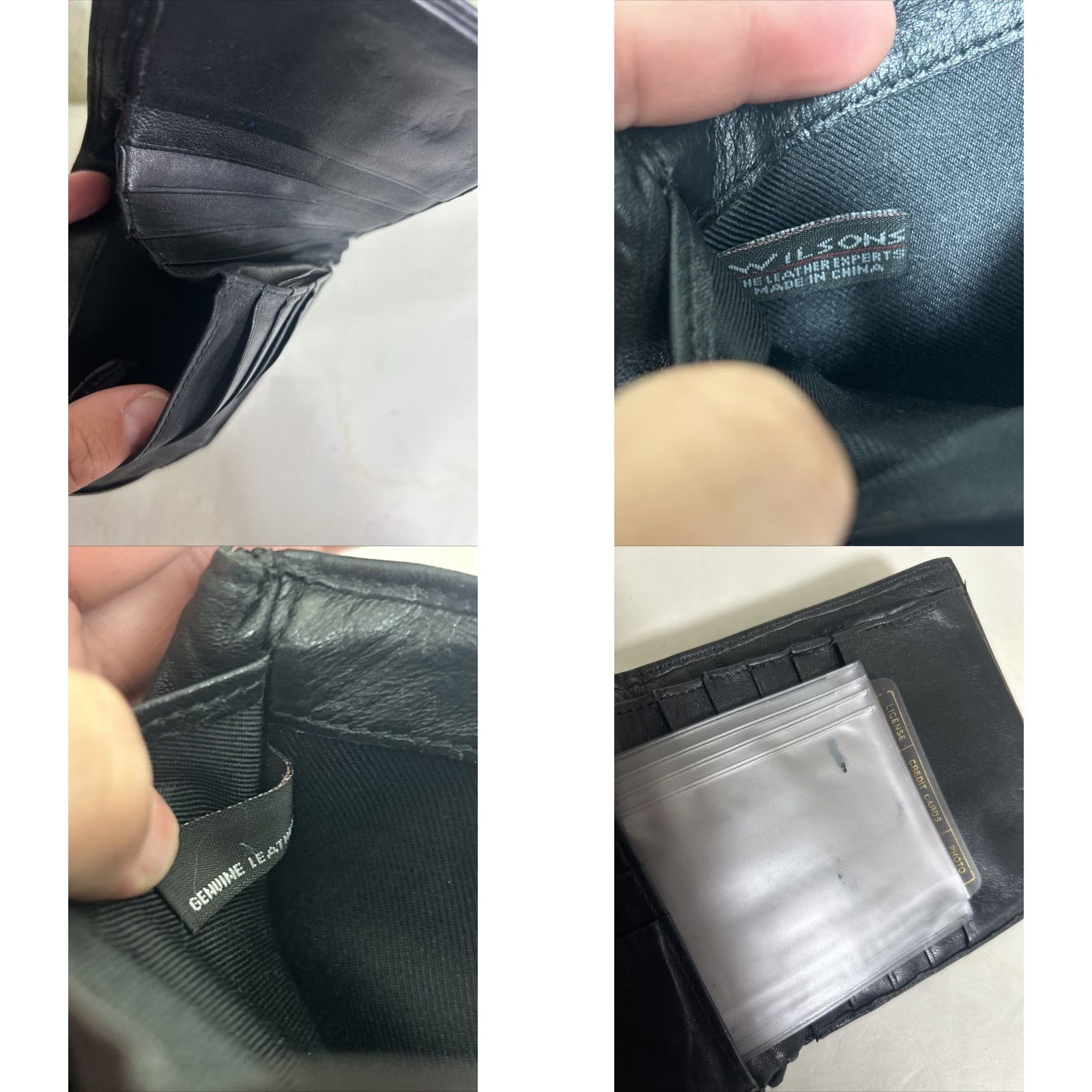 Vintage VINTAGE Pelle Studios Black Leather Trifold Snap Wallet Coin Purse Women 5x4.5x1 Wilsons Leather Size ONE SIZE - 10 Thumbnail