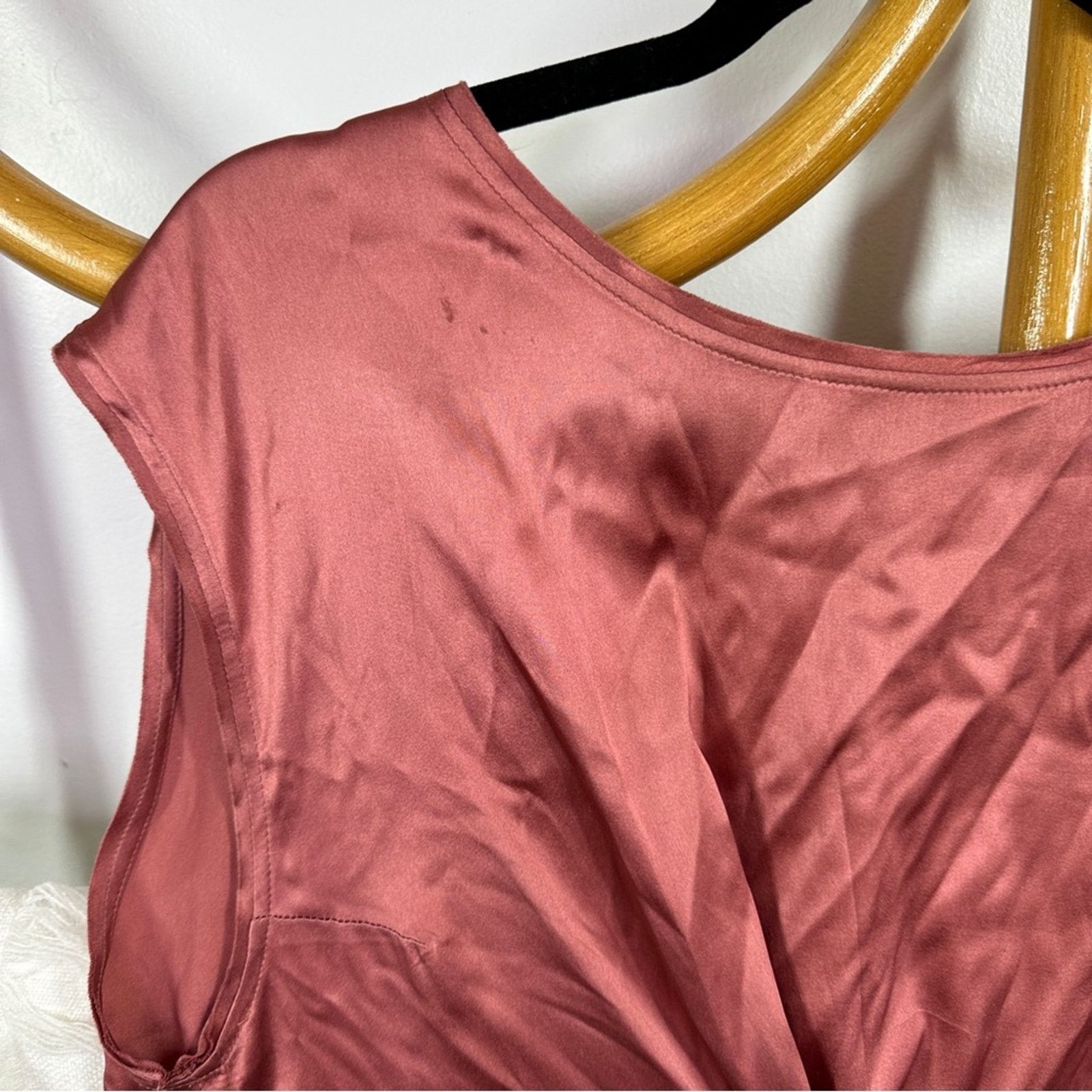 Ann Demeulemeester Ann Demeulemeester Rose Silk Tie Blouse sz 44 Size L / US 10 / IT 46 - 4 Thumbnail