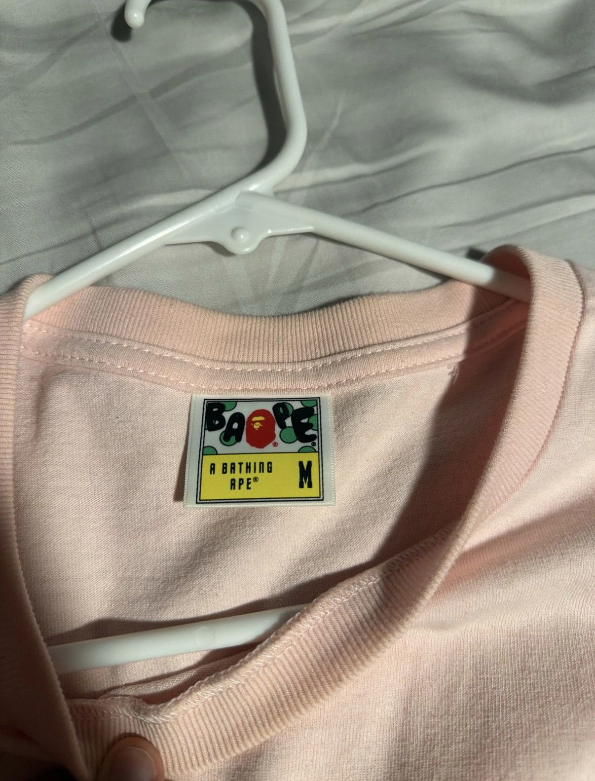 Bape Pink Bape Pocket Tee Size US M / EU 48-50 / 2 - 2 Thumbnail