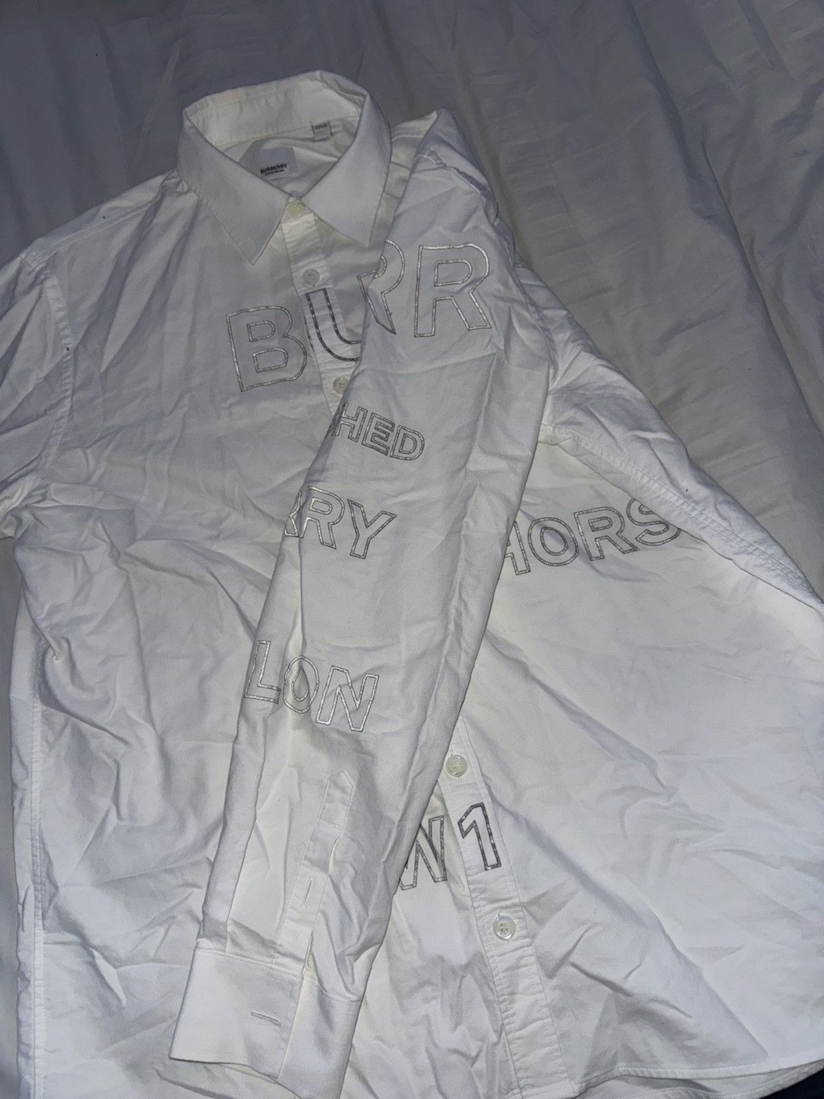 Burberry Burberry Horseferry Print Button Down Shirt Size US L / EU 52-54 / 3 - 3 Thumbnail