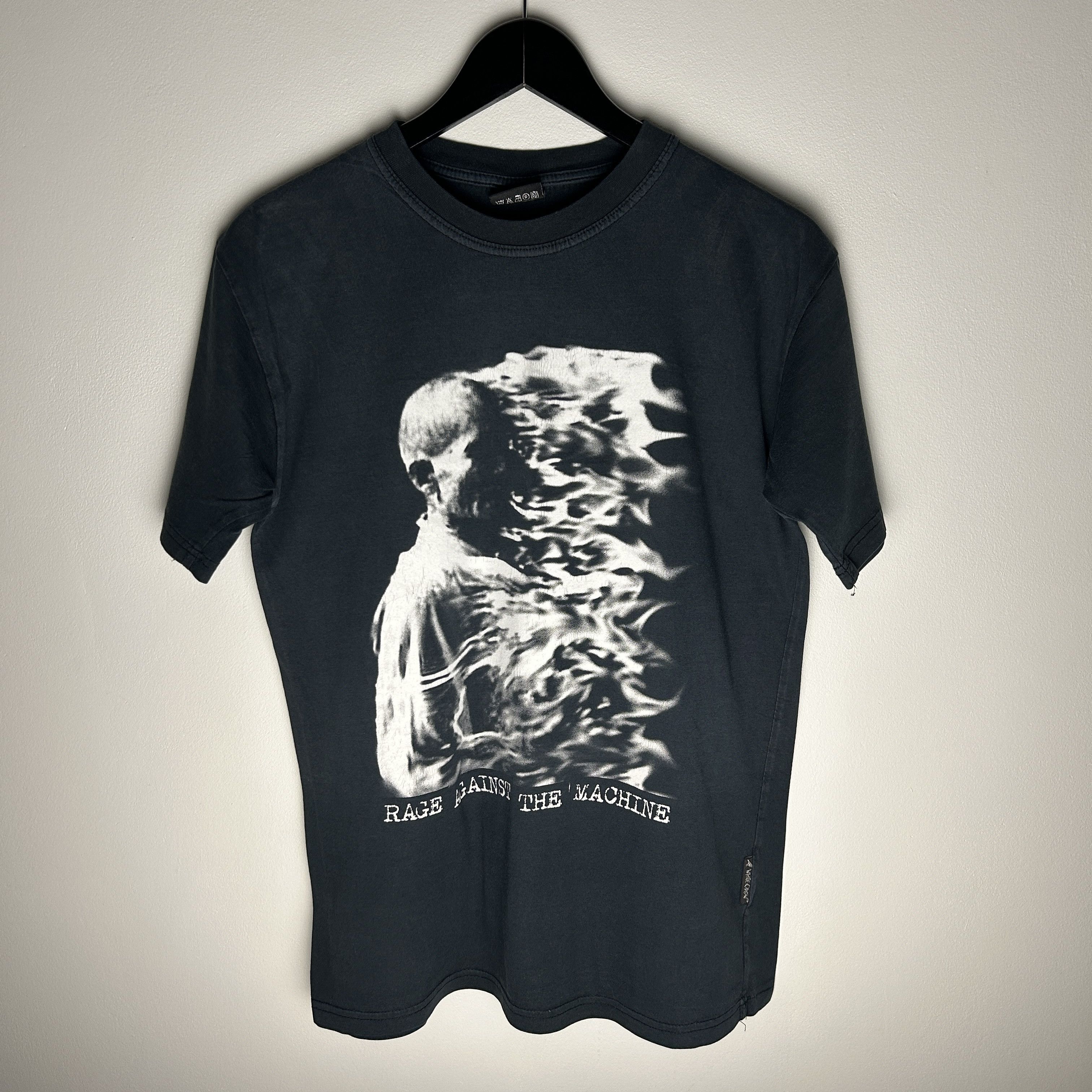 Band Tees Vintage Rage Against The Machine Burning Monk Band T-shirt Size US L / EU 52-54 / 3 - 1 Thumbnail