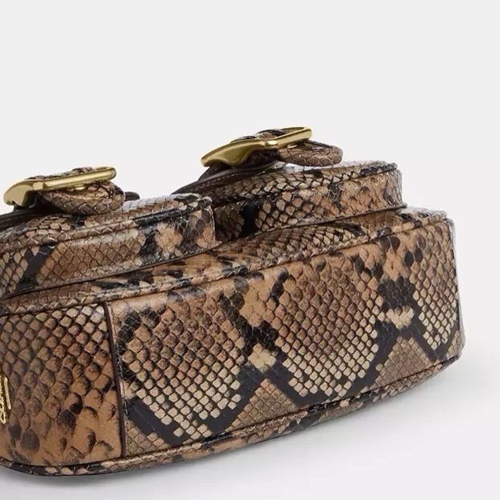 Coach NWT Coach Ashton Bag Snake Leather CCE38 Mushroom Multi Size ONE SIZE - 9 Thumbnail