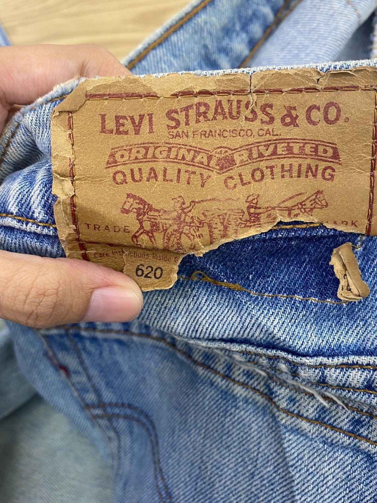 Levi's Levi’s Acid Blue Wash Style Ripped Jeans Size US 28 / EU 44 - 11 Thumbnail