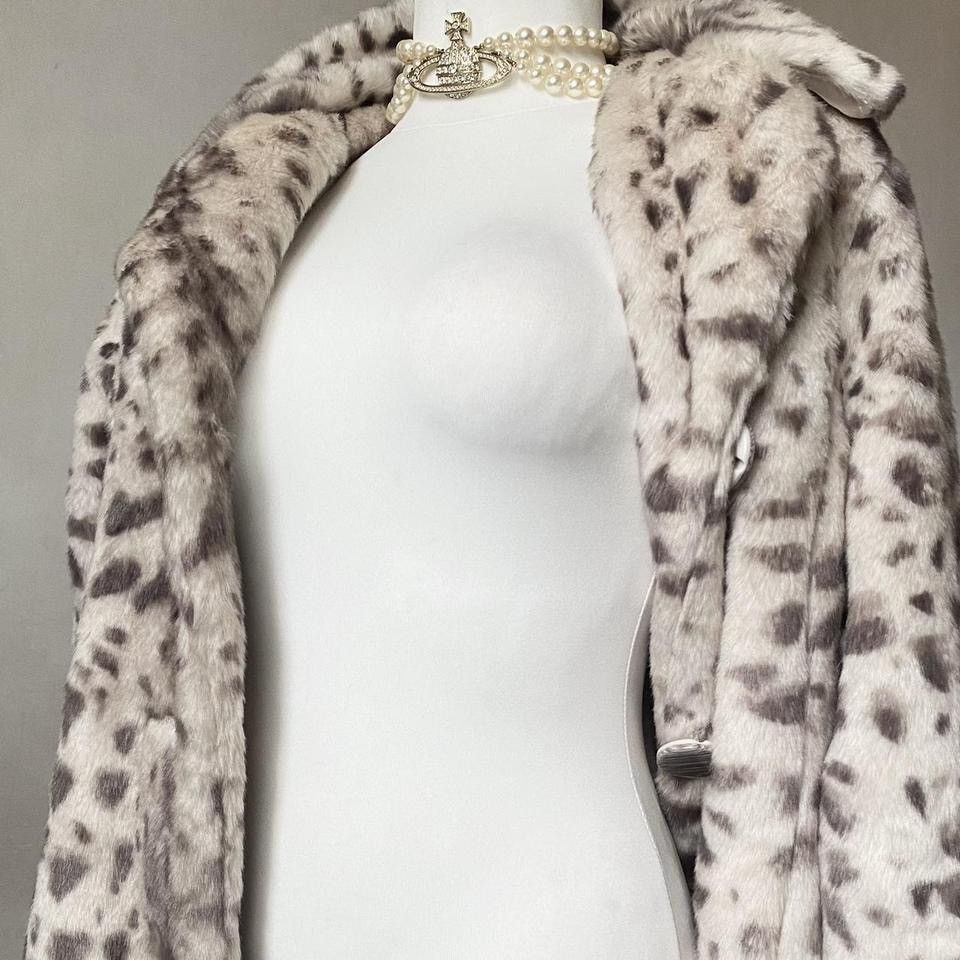 Vintage Beautiful white / cream vintage faux fur coat Size S / US 4 / IT 40 - 2 Thumbnail
