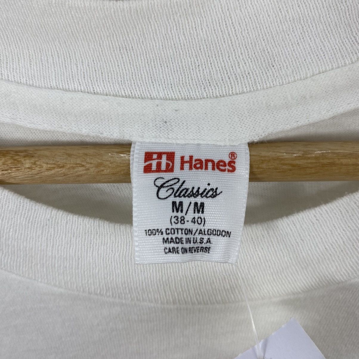 Vintage Vtg 90s Hanes USA Stars Landmarks TShirt White Single Stitch Size US M / EU 48-50 / 2 - 5 Thumbnail