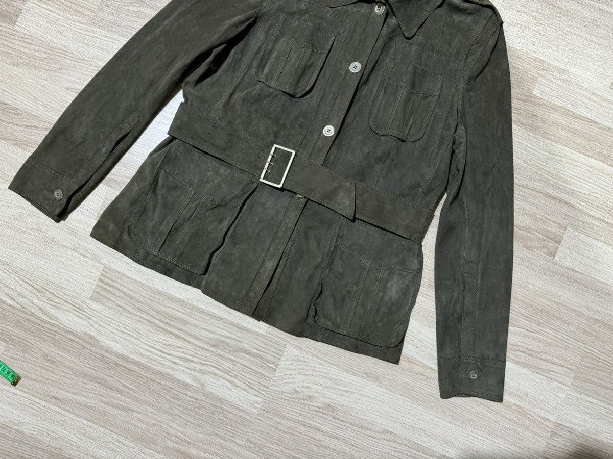 Designer × Leather Sylvie Schimmel suede leather jacket 44 Size M / US 6-8 / IT 42-44 - 3 Thumbnail