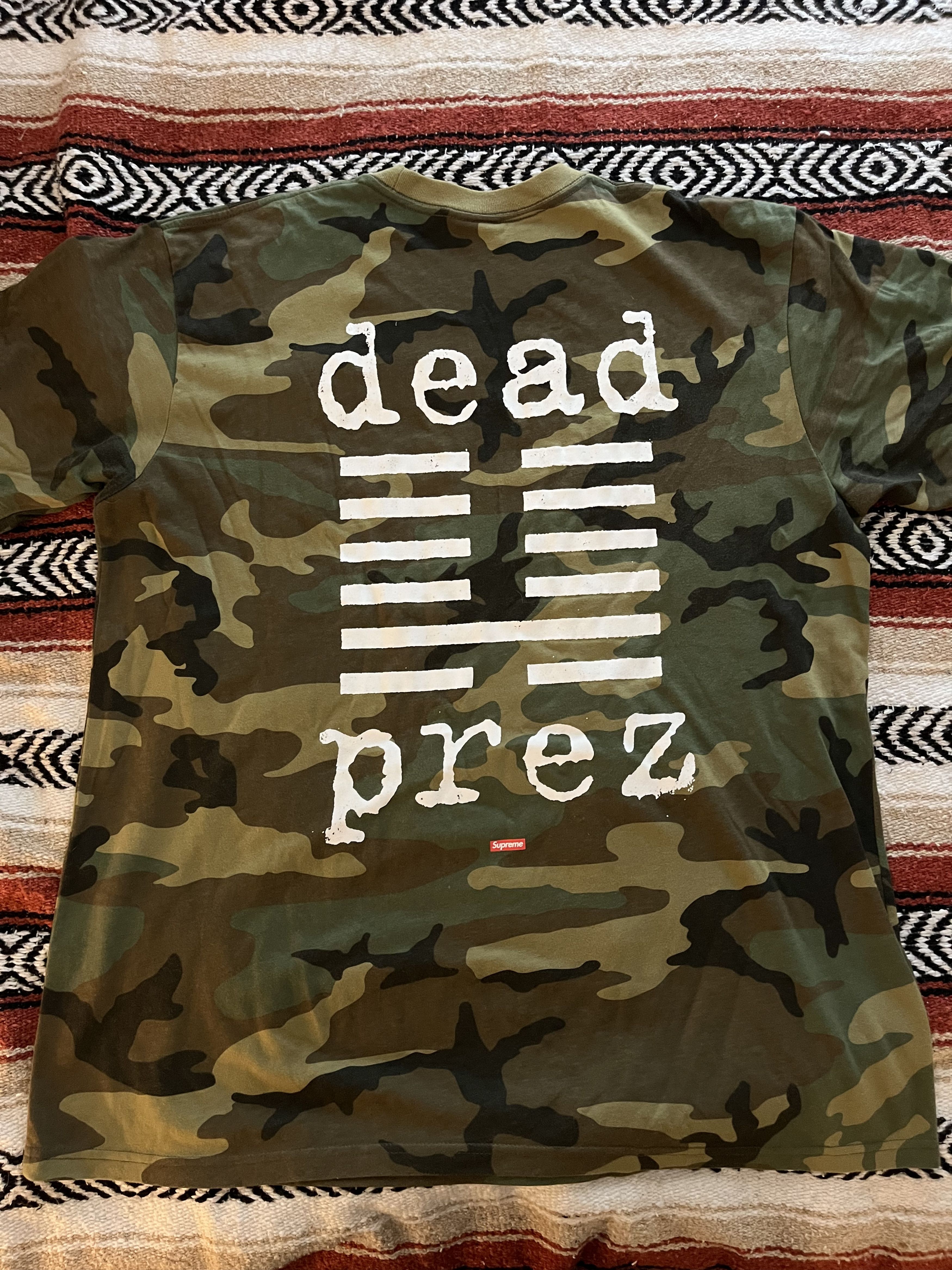 Supreme Supreme Dead Prez Tee (FW19) – Woodland Camo (XL) Size US XL / EU 56 / 4 - 1 Thumbnail