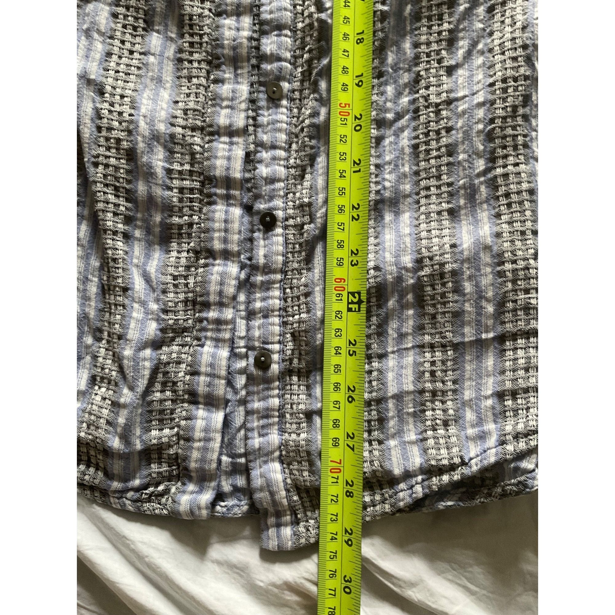 Zimmermann Zimmermann cotton linen blue black stripe waffles buttons sh Size M / US 6-8 / IT 42-44 - 9 Thumbnail