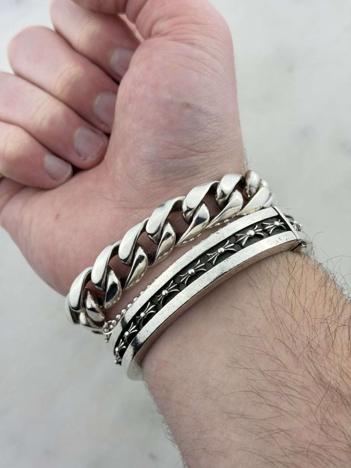 Chrome Hearts CHROME HEARTS NARROW V CH PLUS BRACELET Size ONE SIZE - 15 Thumbnail