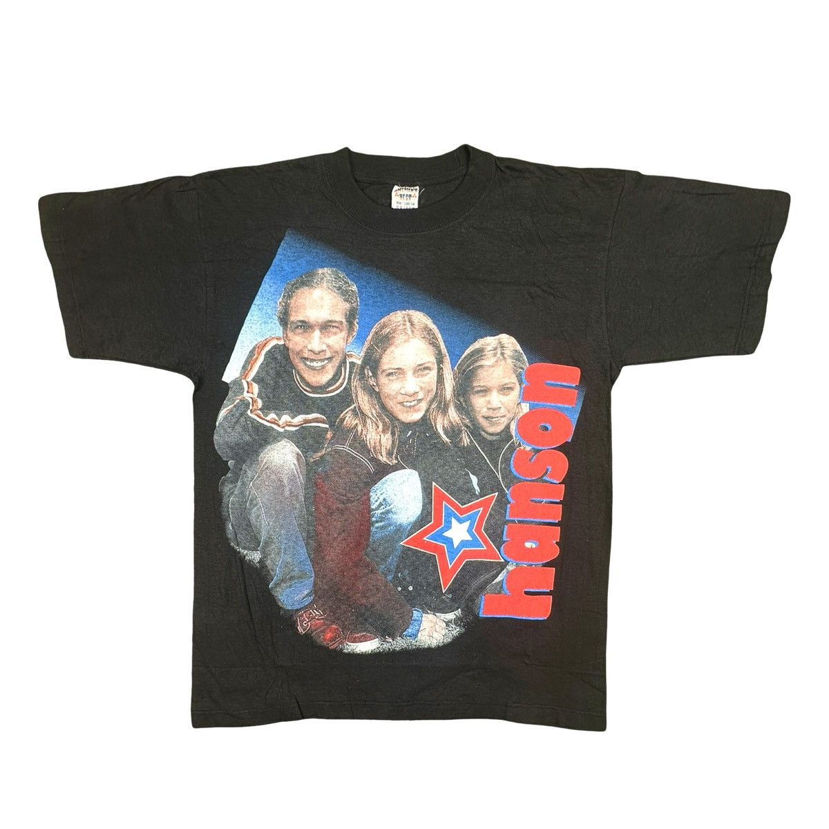 Band Tees × Vintage Vintage 90’s America’s Best Hanson Crew Neck T-Shirt Size US M / EU 48-50 / 2 - 1 Thumbnail