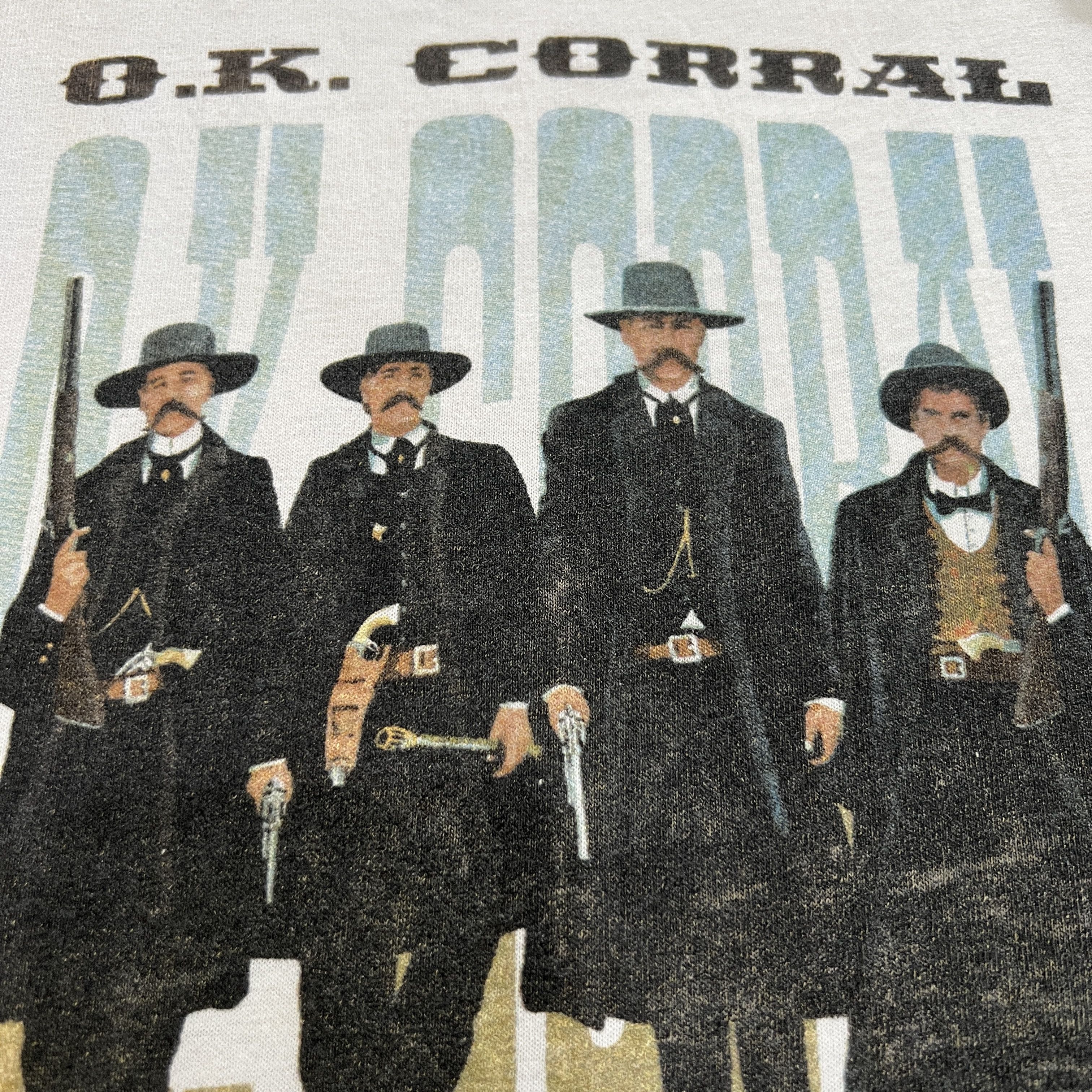 Vintage Vintage 90s Tombstone Cowboy Movie Promo Tee Shirt Size US XXL / EU 58 / 5 - 3 Thumbnail
