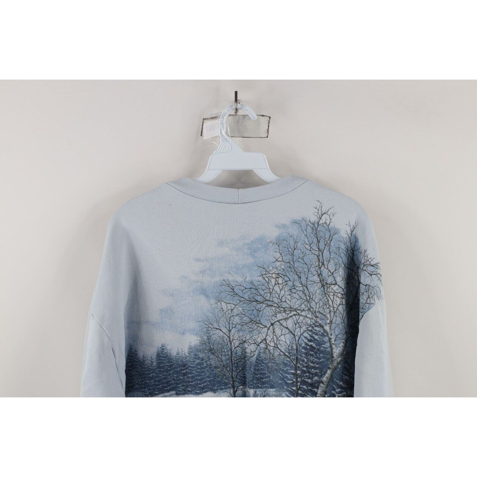 Vintage Vintage 90s Christmas Farmhouse All Over Print Sweatshirt Size L / US 10 / IT 46 - 21 Thumbnail
