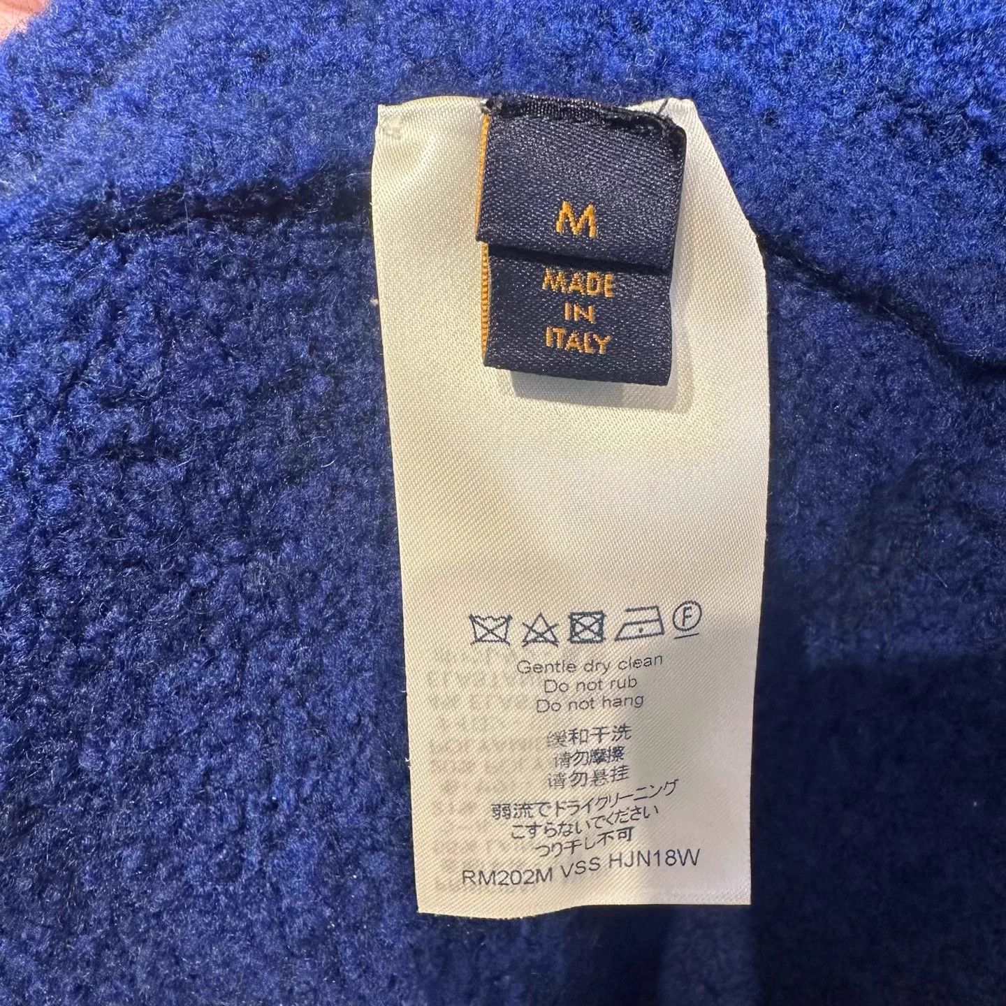 Louis Vuitton LV Electric Blue Big Logo Teddy Sweater Size M New Size US M / EU 48-50 / 2 - 3 Thumbnail