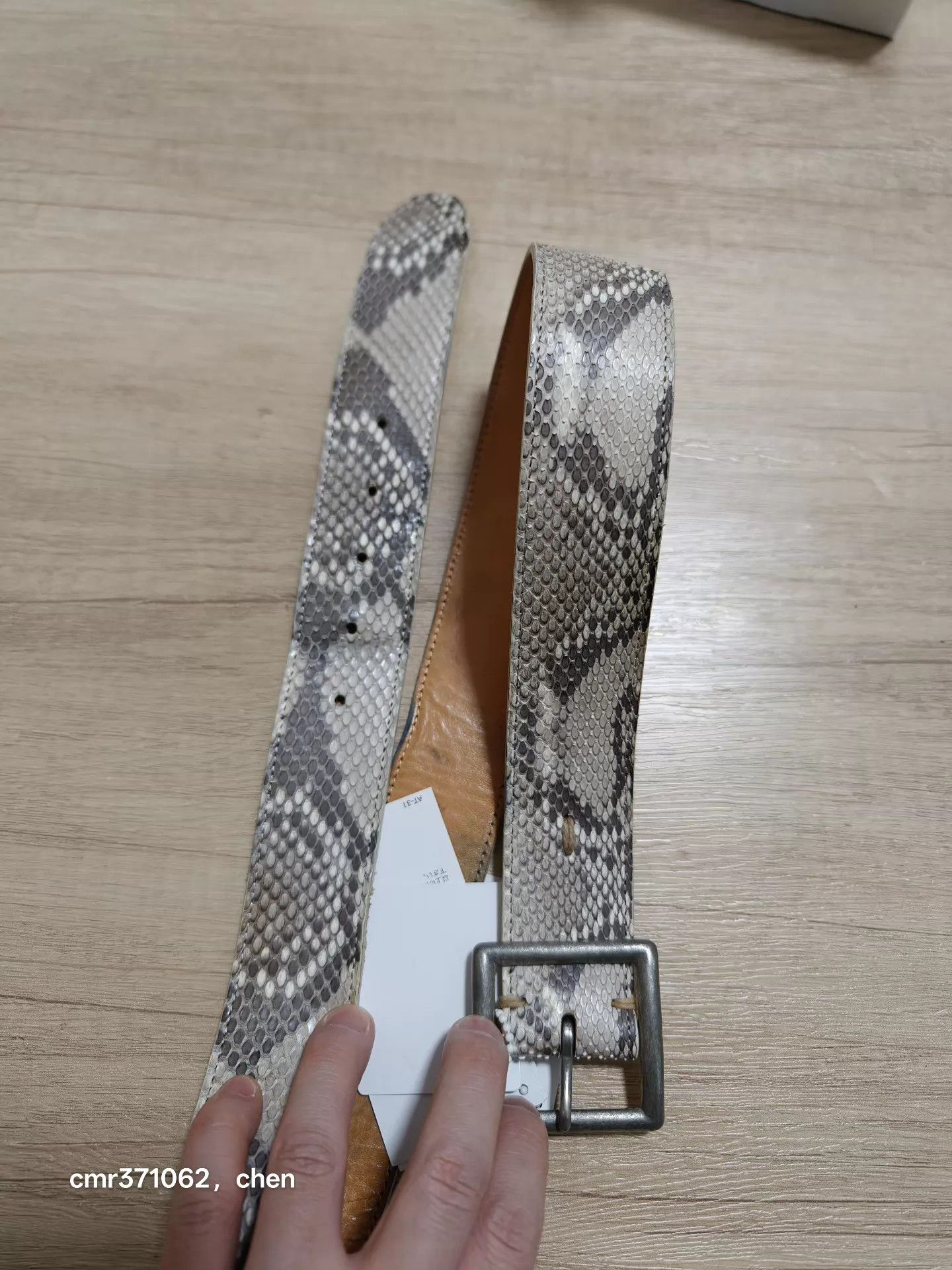 Visvim visvim 20SS 40mm Natural Snake Skin Belt W32 Used Size ONE SIZE - 2 Thumbnail
