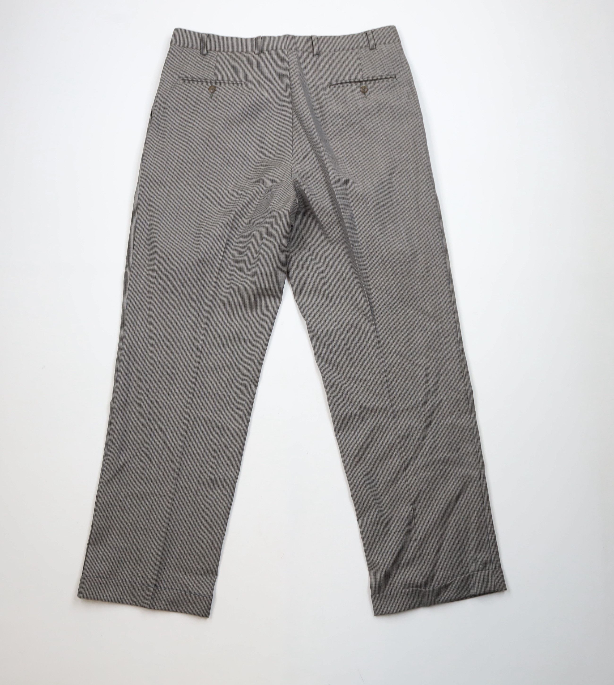 Ralph Lauren Vintage 90s Ralph Lauren Houndstooth Wide Leg Chino Pants Size US 36 / EU 52 - 11 Thumbnail