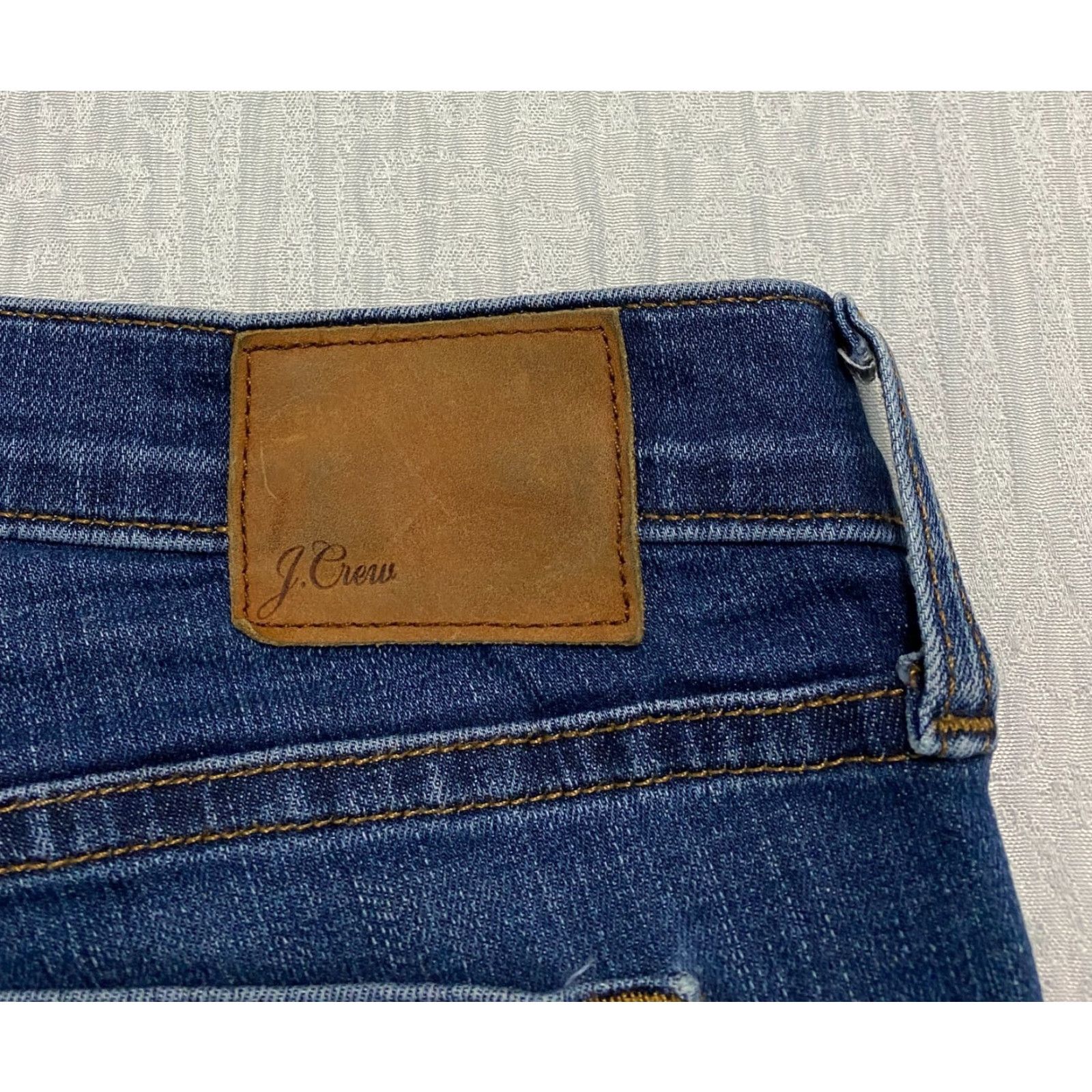 J.Crew J. Crew Jeans Women J.CREW Toothpick Skinny 5-Pocket Denim Blue Size 32 Medium Wash Stretch Womens Regular Size 24" / US 00 / IT 34 - 2 Thumbnail