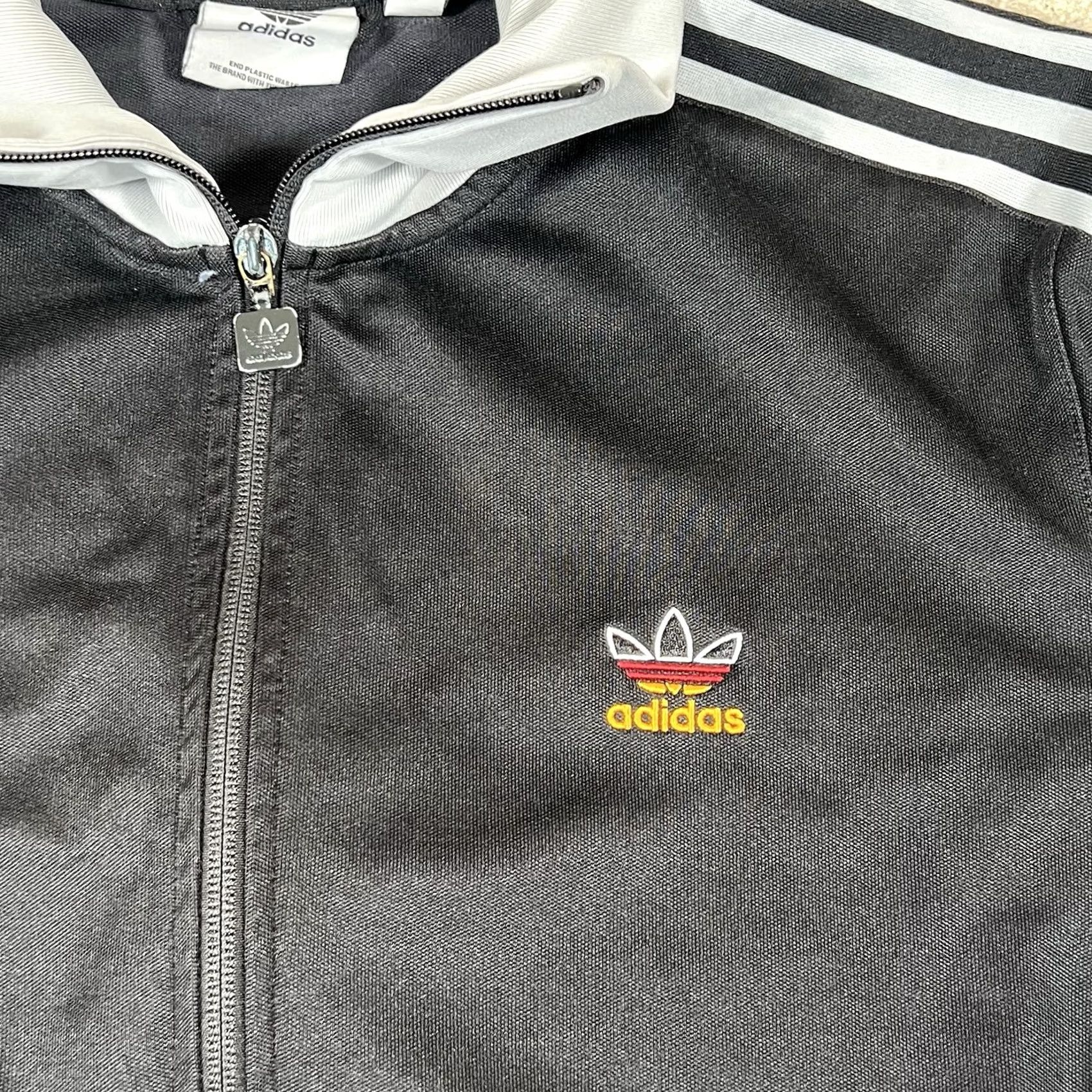 Adidas Adidas Track Jacket XL Men Black Firebird SST Germany Trefoil Originals SST Beckenbauer Size US XL / EU 56 / 4 - 3 Thumbnail